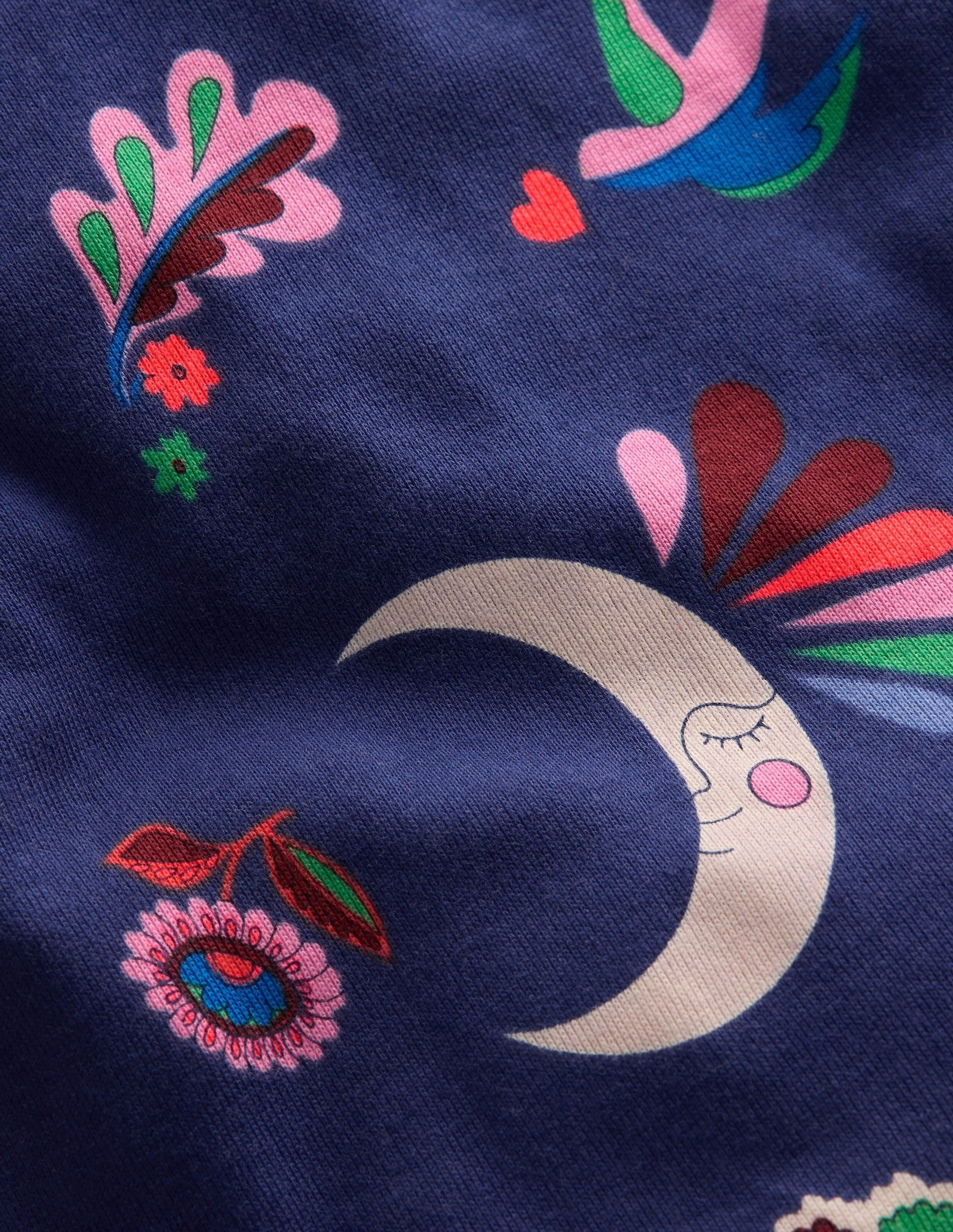 Pyjama phosphorescent douillet-Motif céleste bleu tribord - Image 1