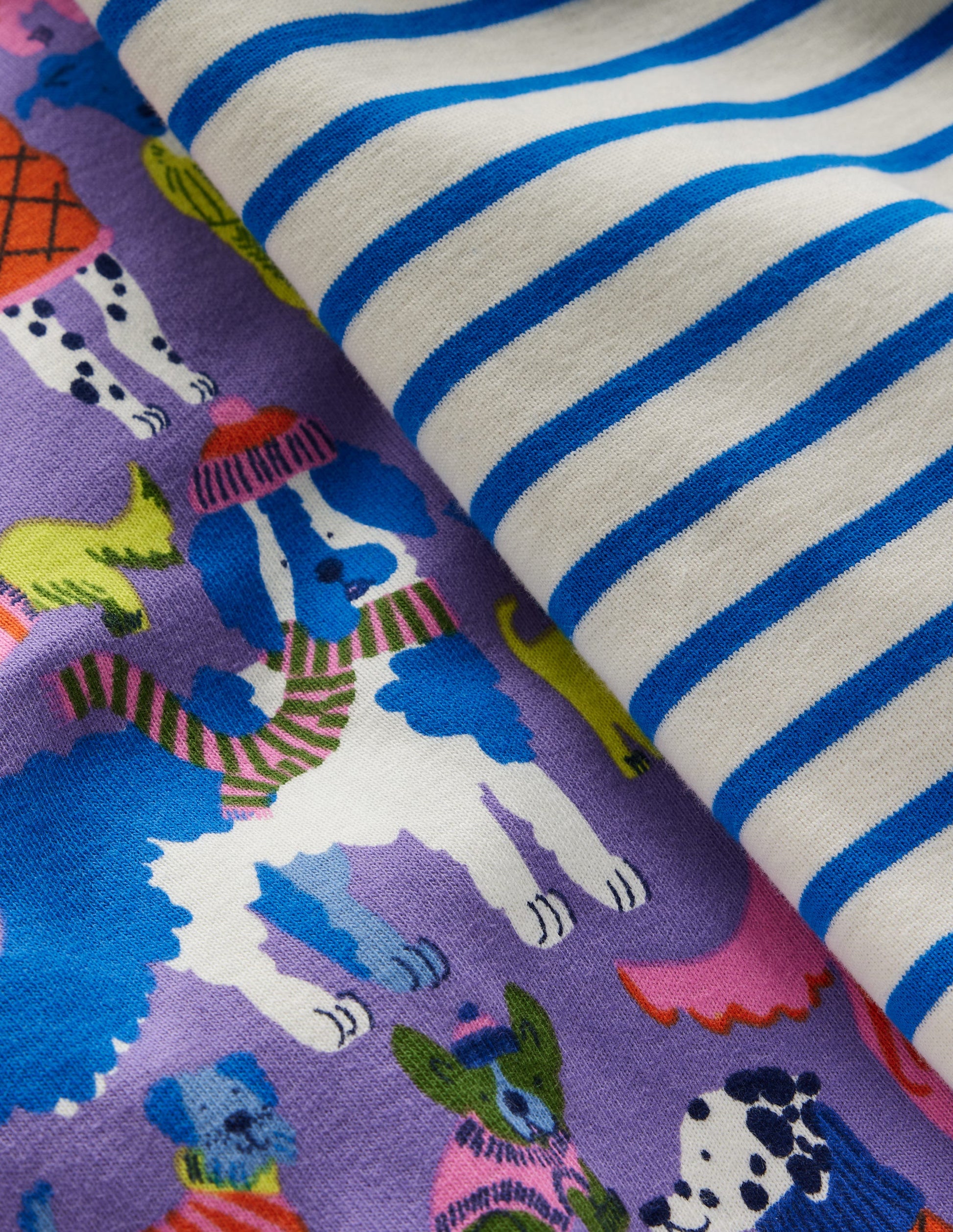 2 pyjamas douillets-Animaux cosy bleu panorama-3