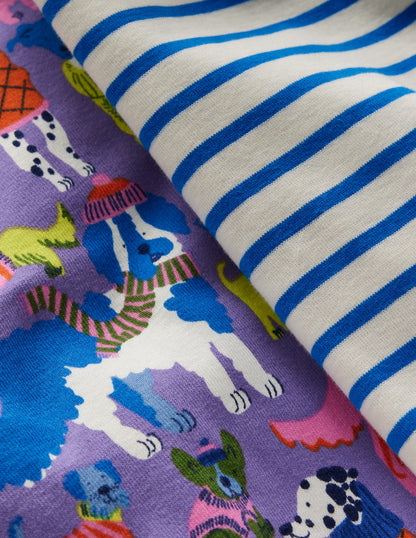 2 pyjamas douillets-Animaux cosy bleu panorama-3