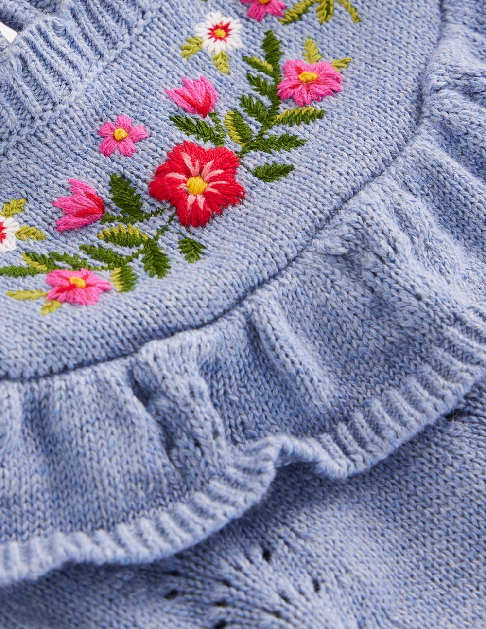 Pointelle-Strickkleid-Gletschersee Meliert-3