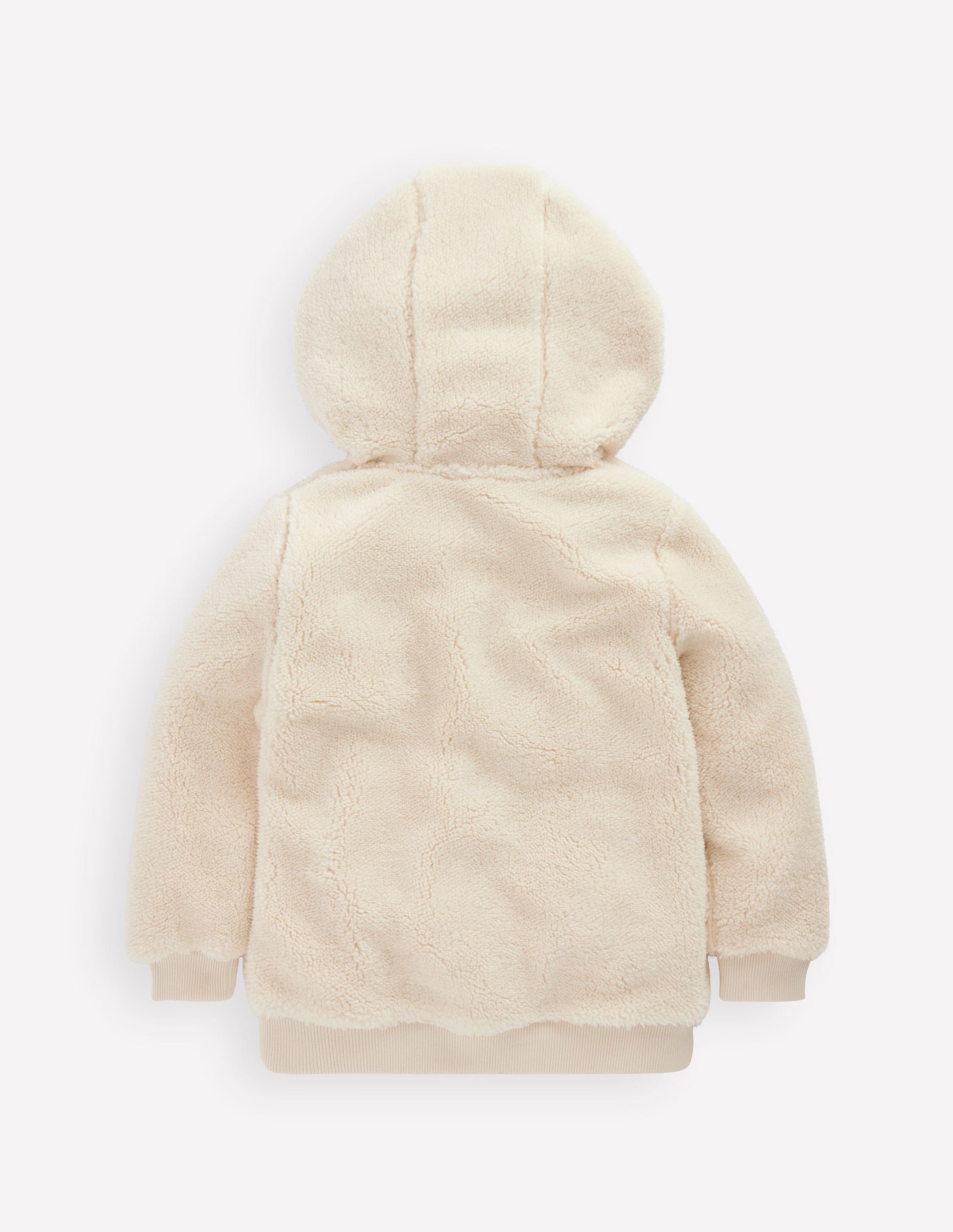 Cosy Fleece Half-Zip Hoodie-Oatmeal-2