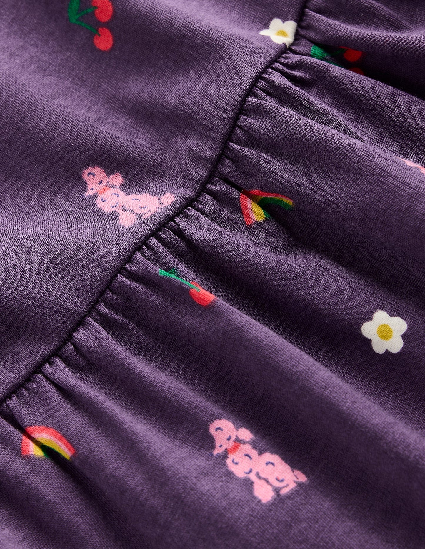 Jerseykleid mit geschwungener Passe-Mystisches Violett Paris