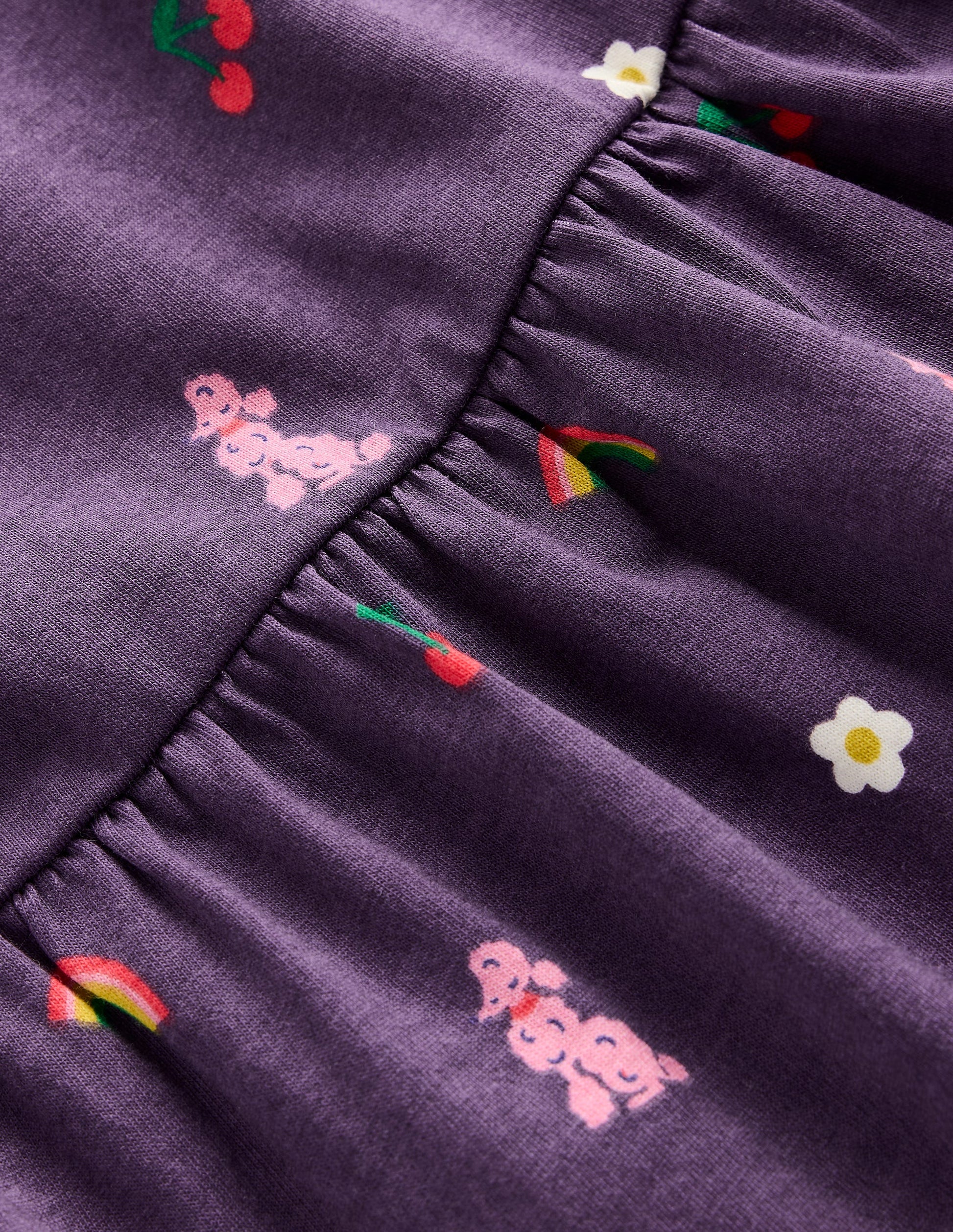 Jerseykleid mit geschwungener Passe-Mystisches Violett Paris-3
