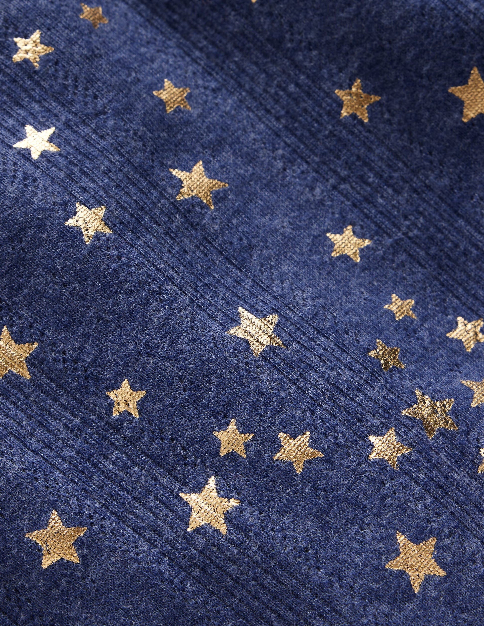 Frill Sleeve Pointelle Top-Navy-3