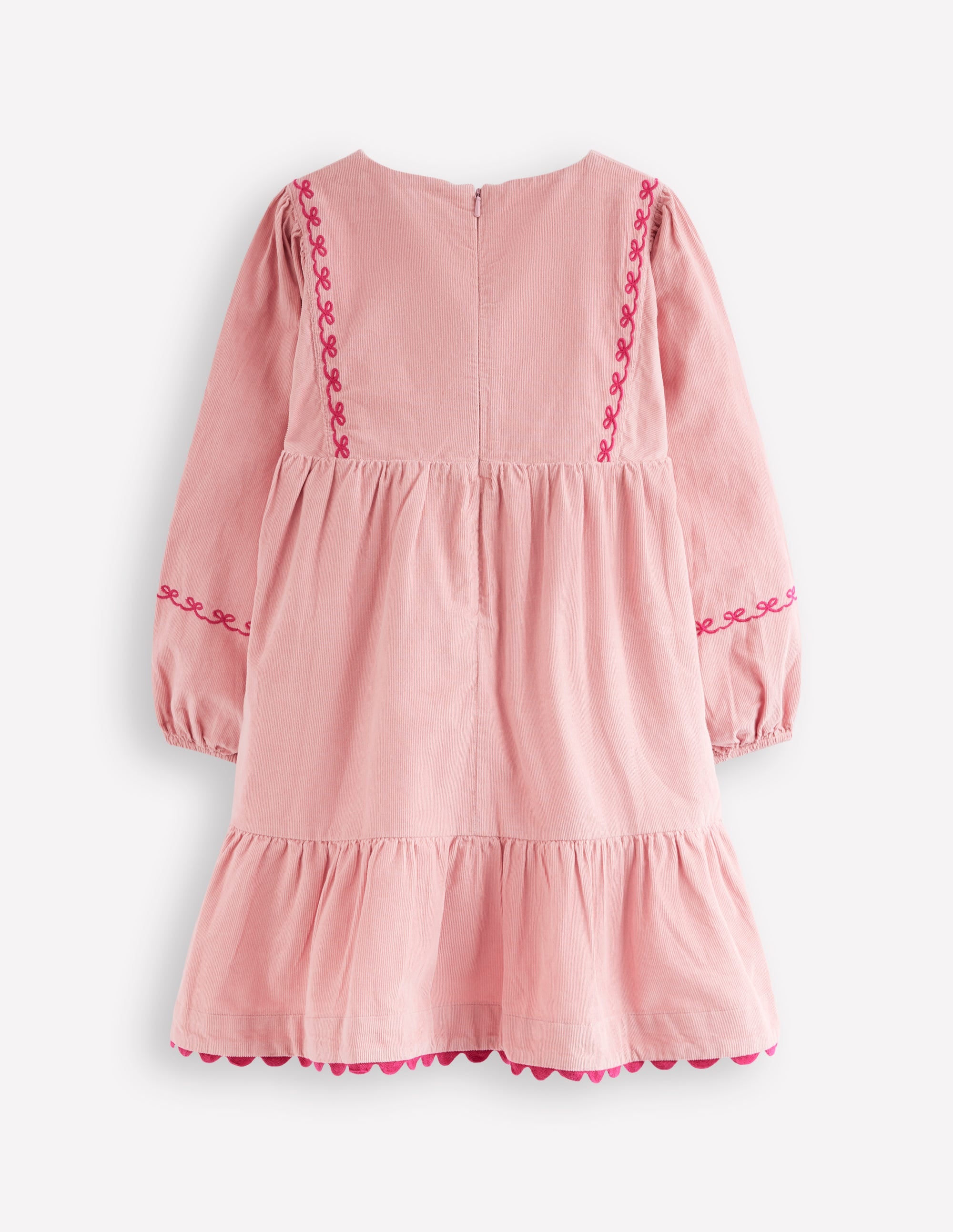 Robe à manches blousantes Clover en velours côtelé-Rose vintage - Image 2