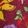 Gewebtes Kleid mit Spitzendetail-Kastanie Blumenwiese