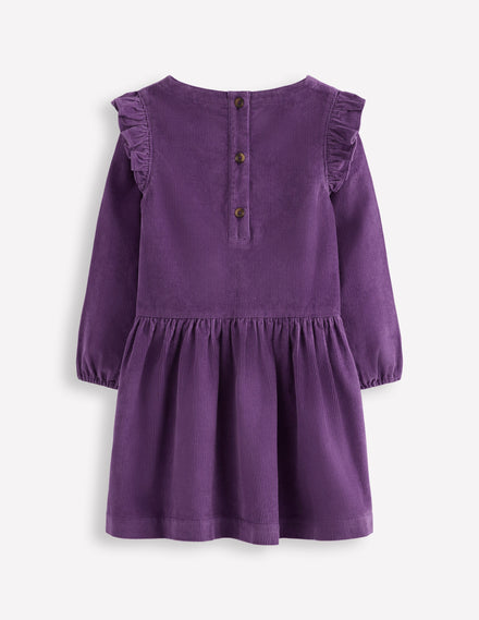 Cordkleid mit Logo-Mystisches Violett Kirschen