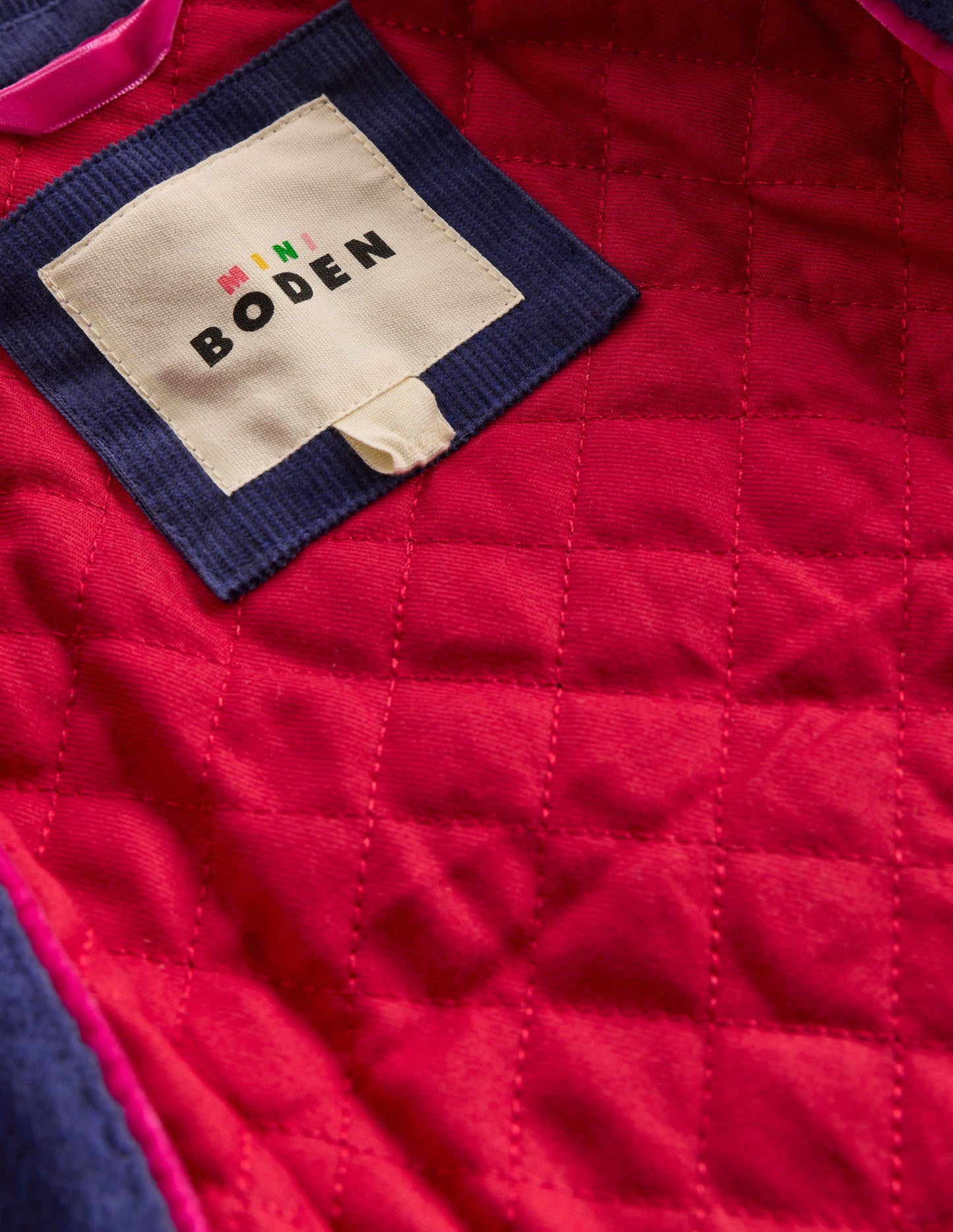 Manteau chic sensationnel-Arc-en-ciel cerise bleu tribord