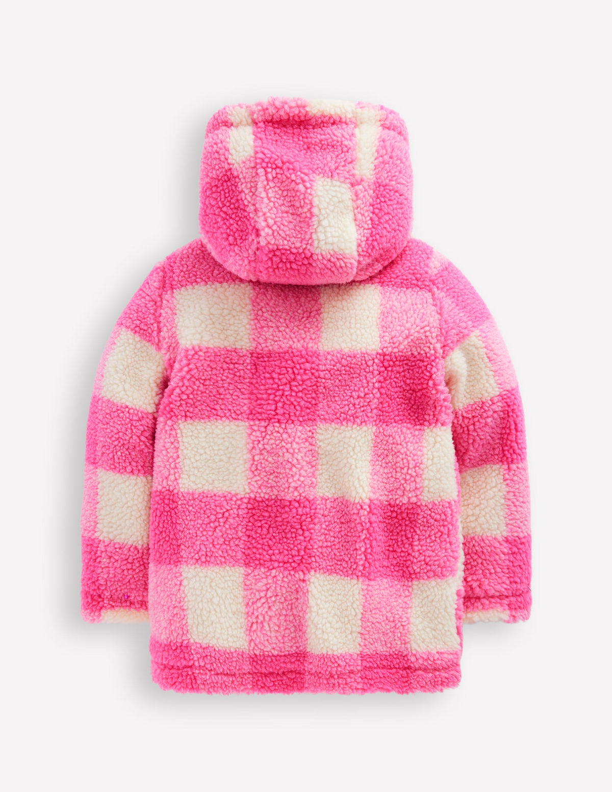 Teddyfell-Dufflecoat-Azaleenrosa Vichykaro - Image 2