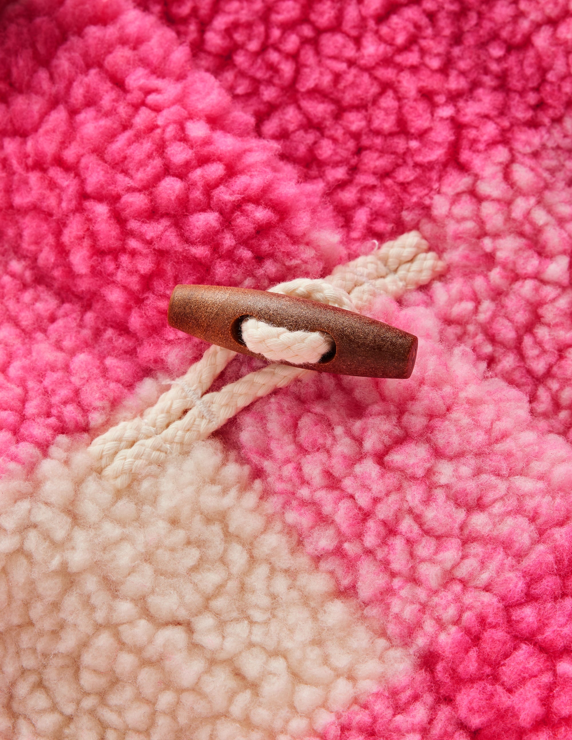 Teddyfell-Dufflecoat-Azaleenrosa Vichykaro - Image 3