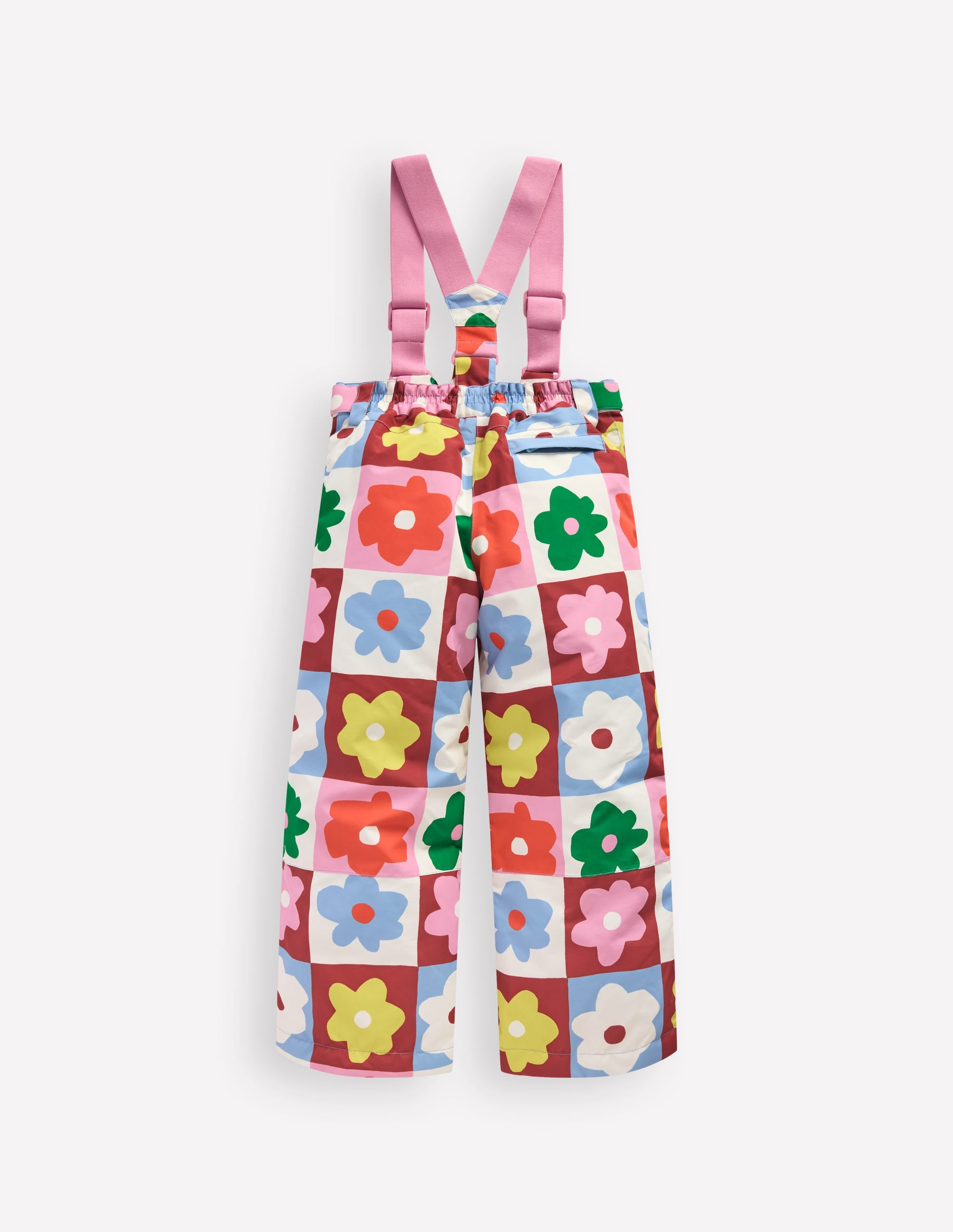 Wasserdichte Allwetterhose-Bunt Blumen Kariert - Image 2