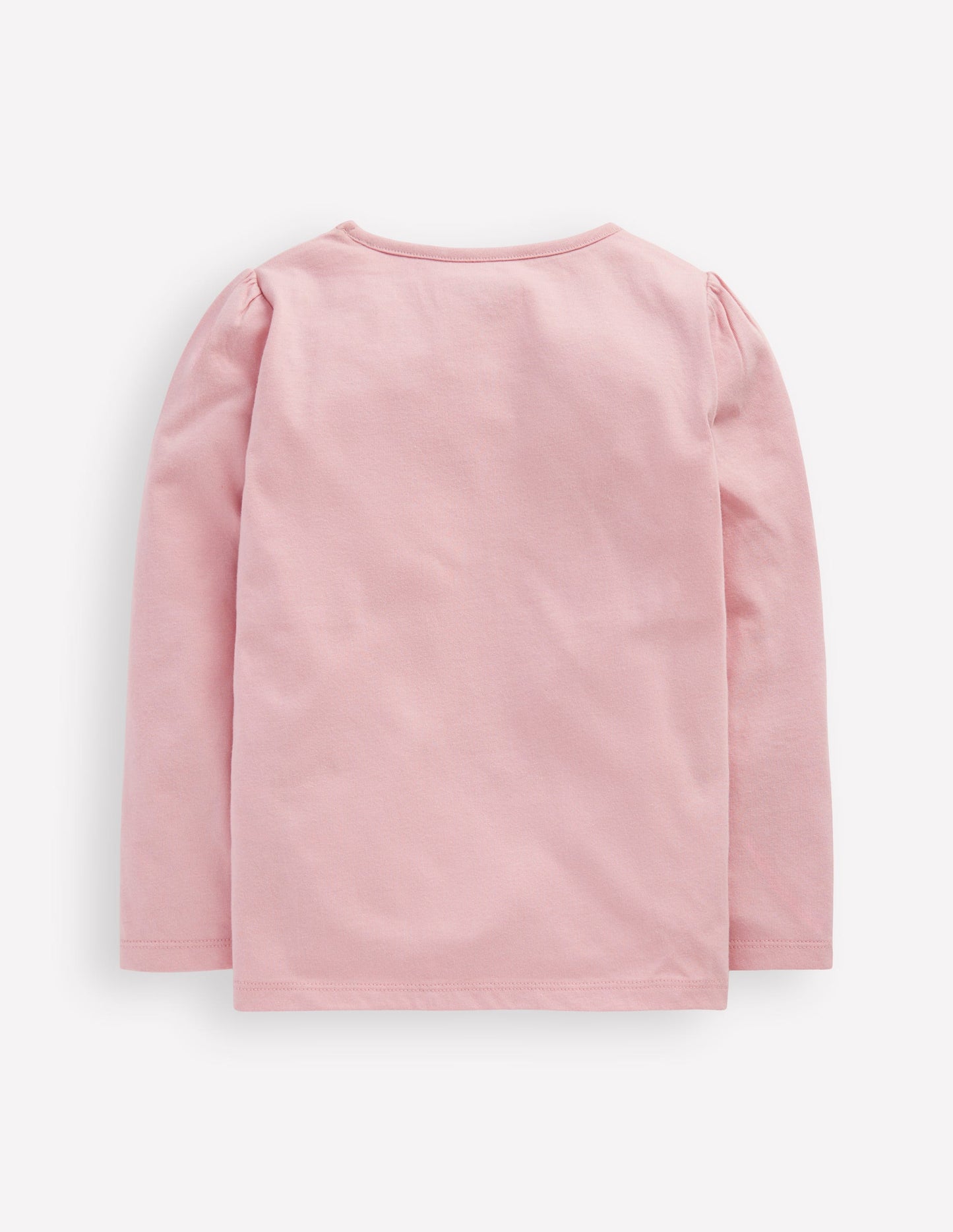 Kleid mit Puffärmeln und Applikation-Vintage-Rosa Weihnachtshase