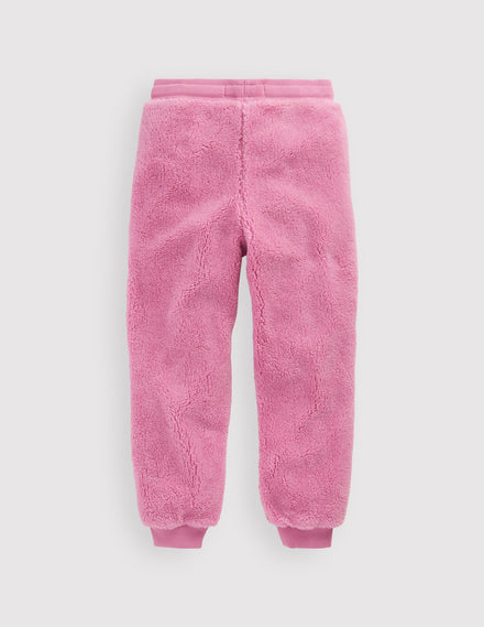 Bas de jogging en polaire cosy-Brume rose