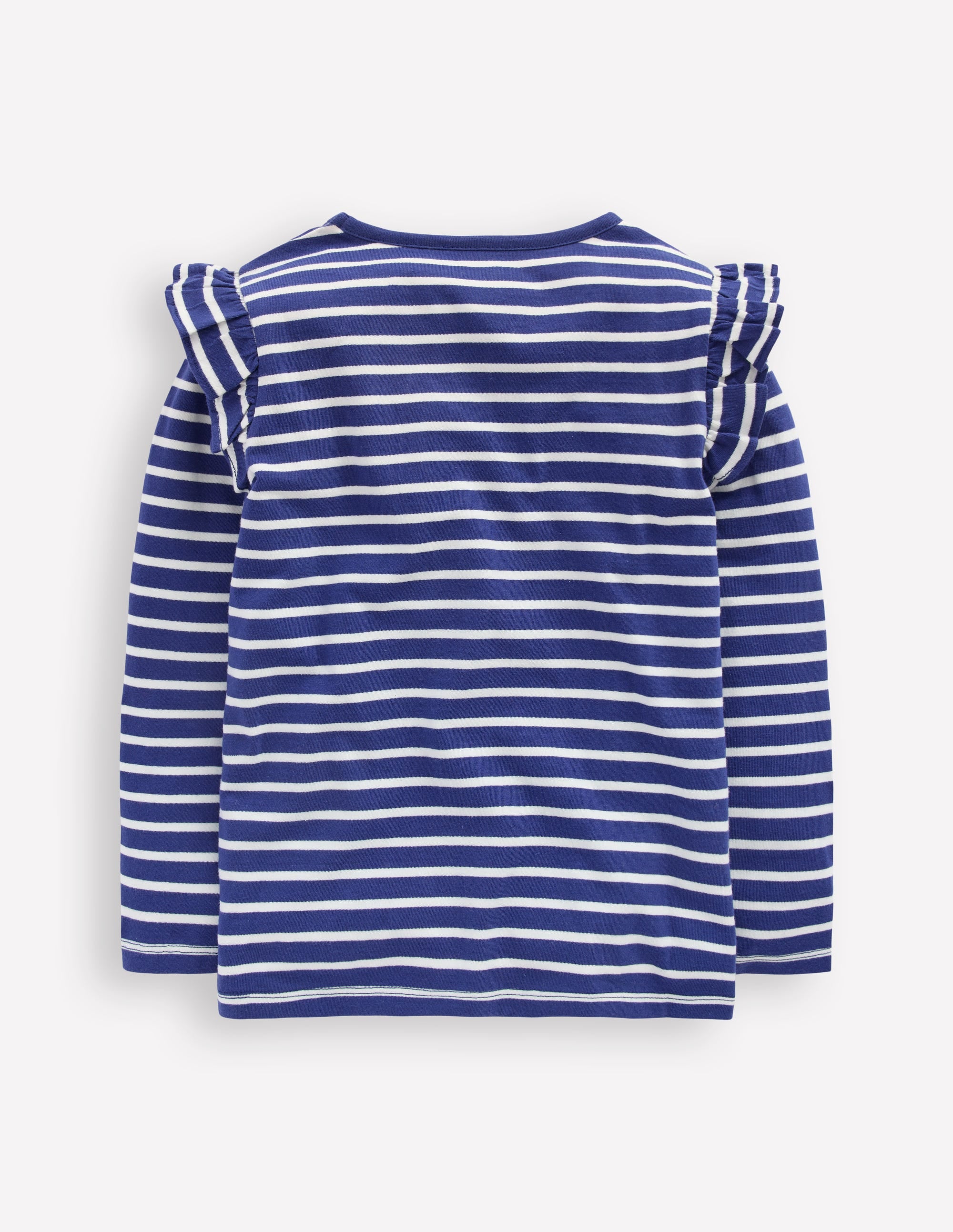 Langarmshirt mit Rüschenärmeln und Applikation-Steuerbordblau Herz-Kirschen - Image 2