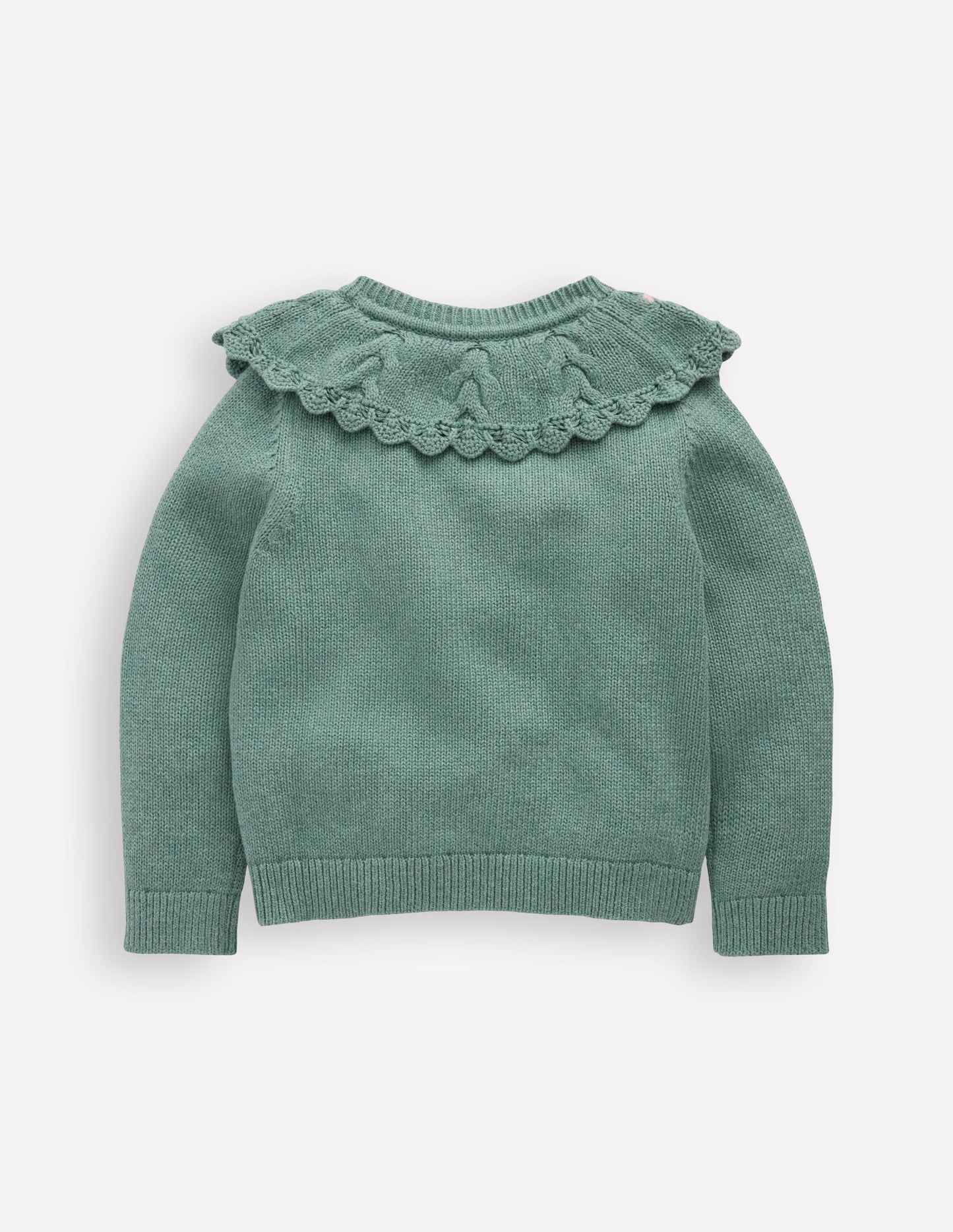 Gilet à empiècement brodé-Vert Csarite