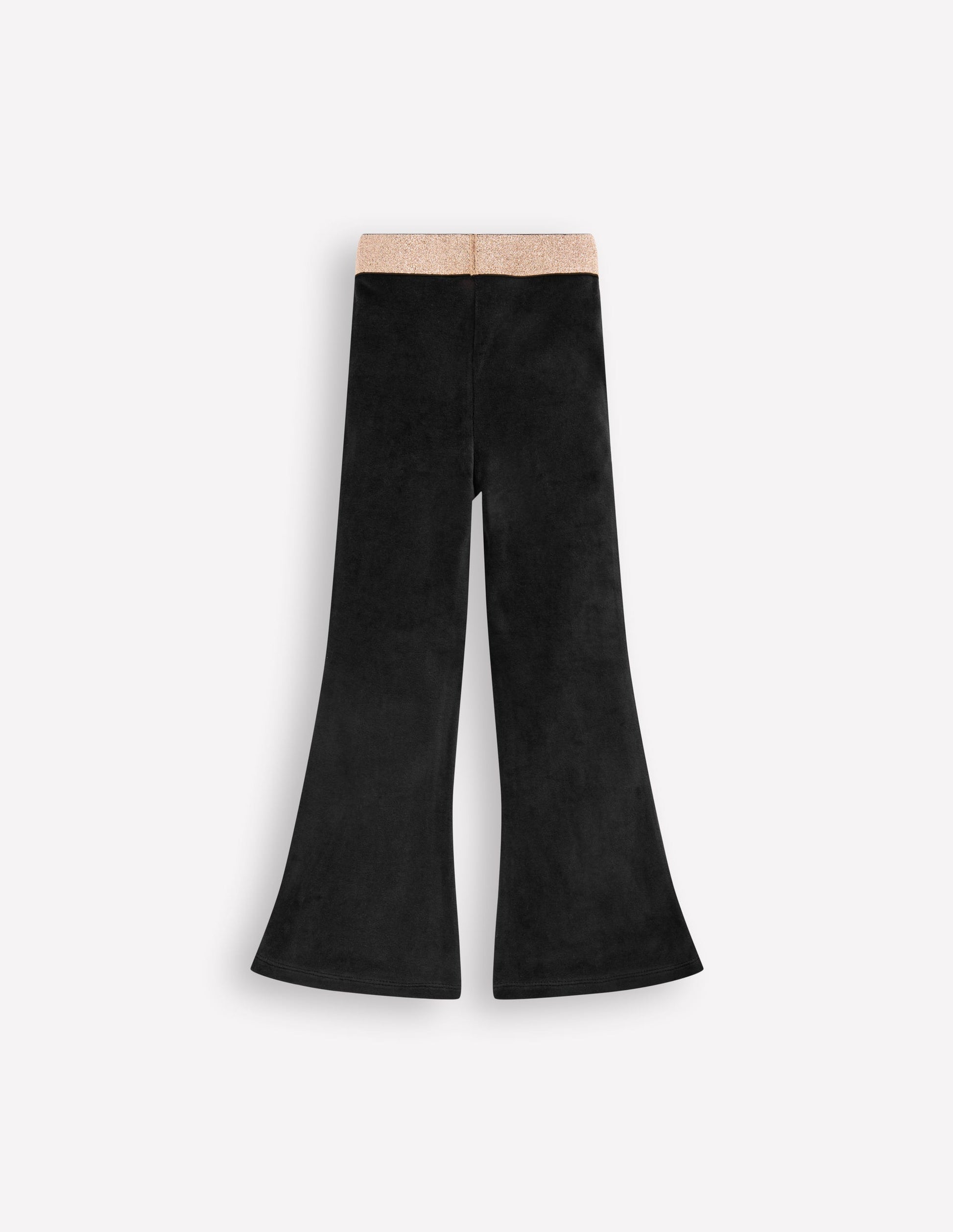 Ausgestellte Samtleggings-Schwarz-2