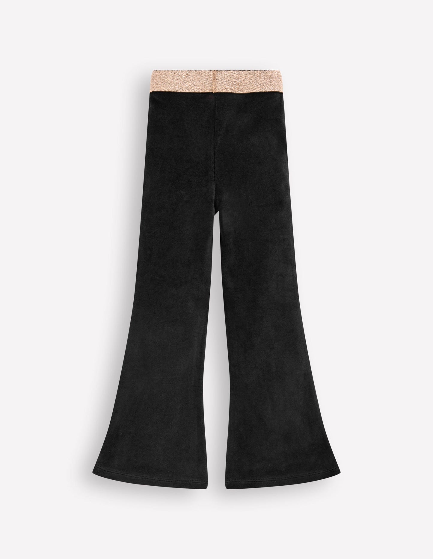 Ausgestellte Samtleggings-Schwarz