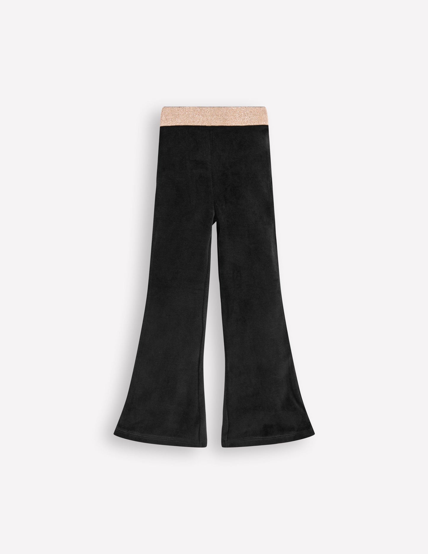 Ausgestellte Samtleggings-Schwarz