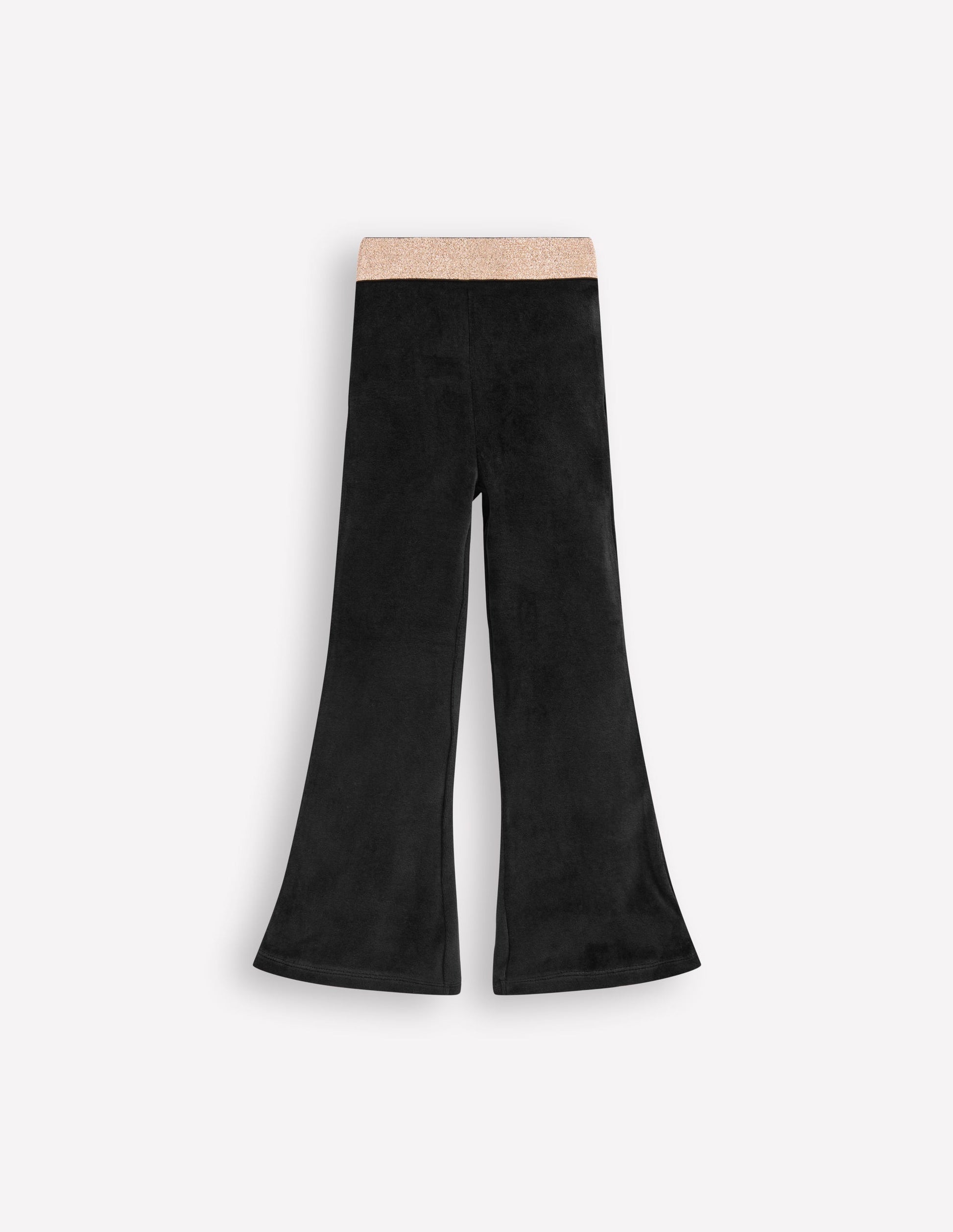 Ausgestellte Samtleggings-Schwarz-1
