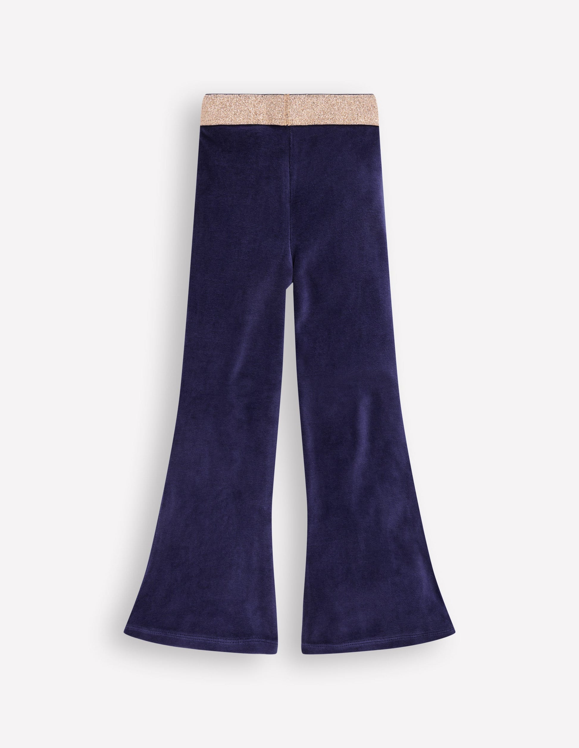 Ausgestellte Samtleggings-Schuluniform-Marineblau-2