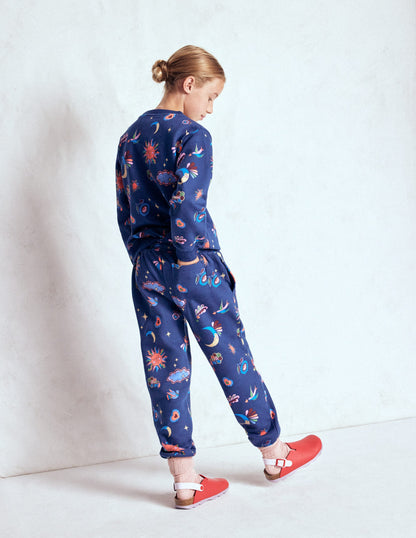 Gemütliche Jogginghose-Schuluniform-Marineblau Himmlisch-3