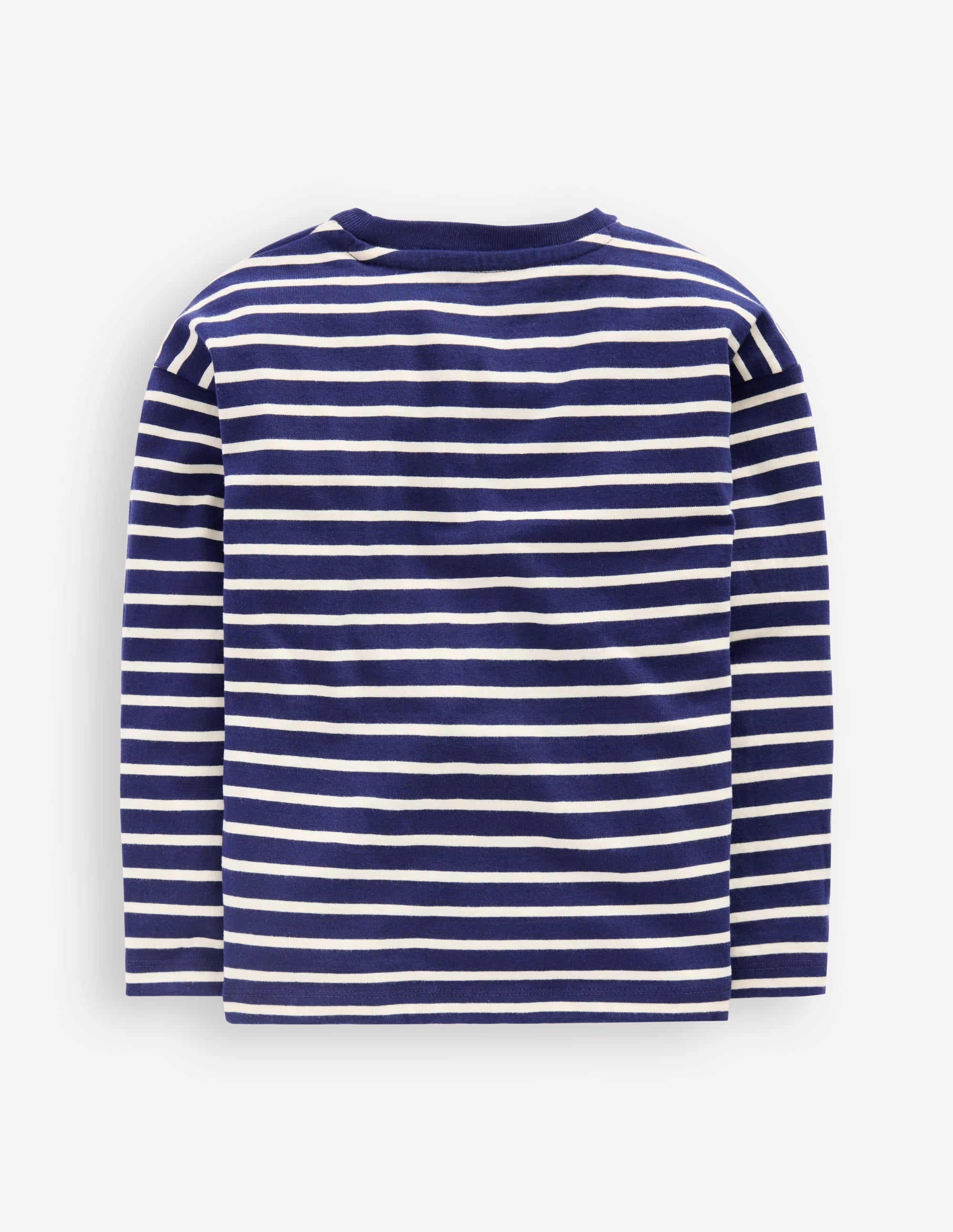 Long Sleeve Relaxed Breton-Navy/Ivory - Image 1