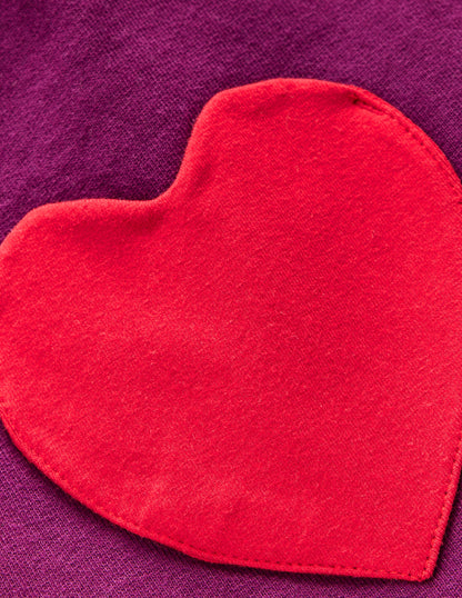 Heart Pocket Tunic-Deep Wisteria Hearts-2
