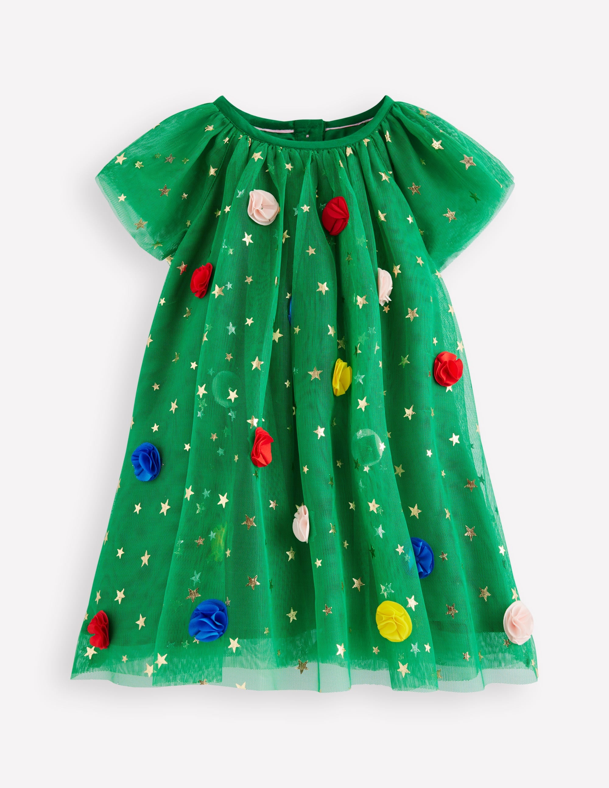 Mehrlagiges Tüllkleid-Grün Weihnachtsbaum - Image 1