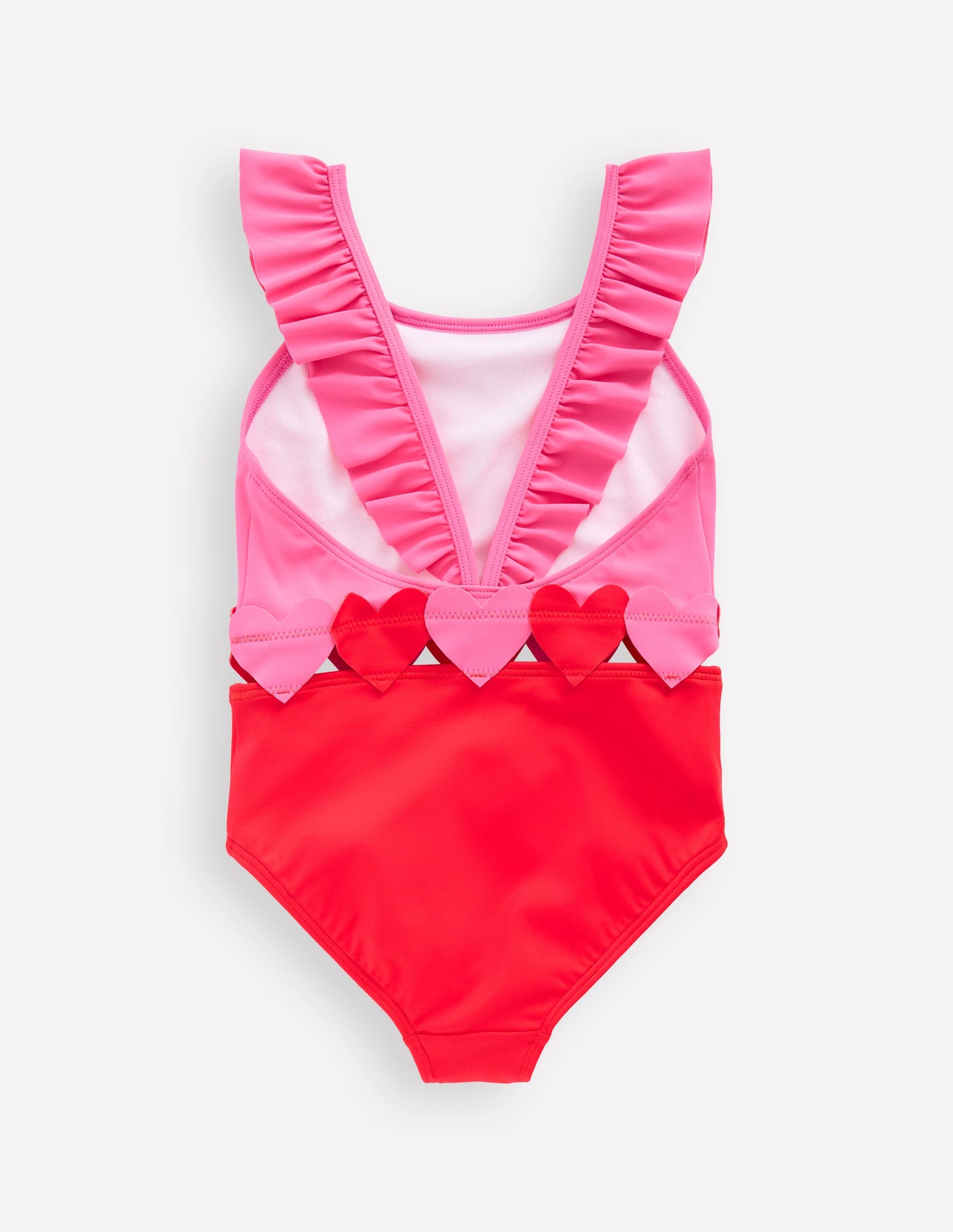 Maillot de bain Hallie à bretelles volantées-Rouge coquelicot