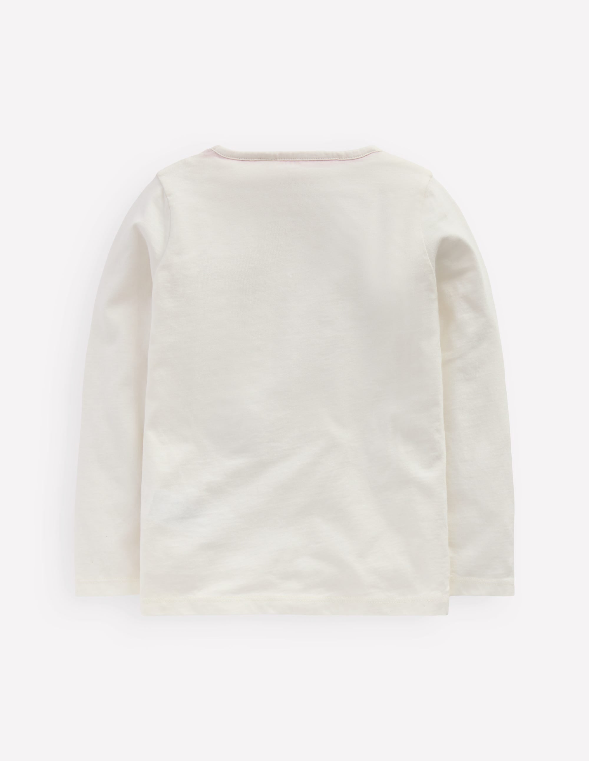 Langarmshirt aus Bouclé-Sanftes Naturweiß Skifahrer - Image 2