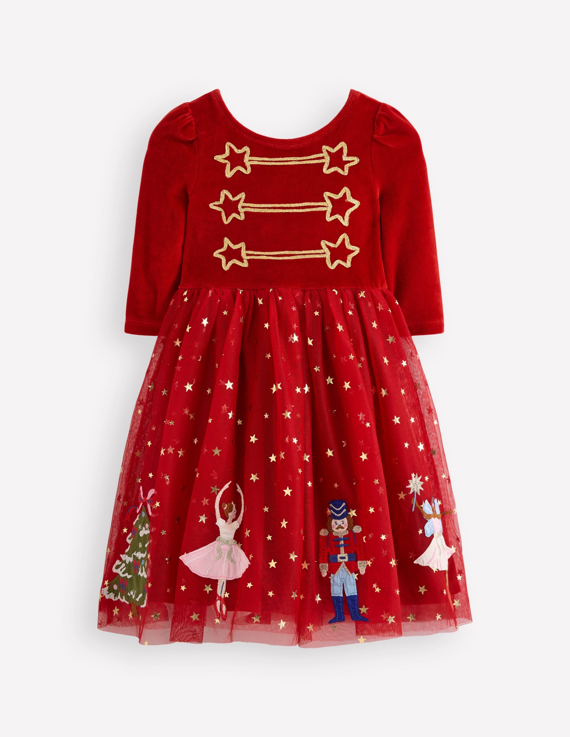 Aurora Tüllkleid mit Applikationen-Karminrot Nussknacker - Image 1