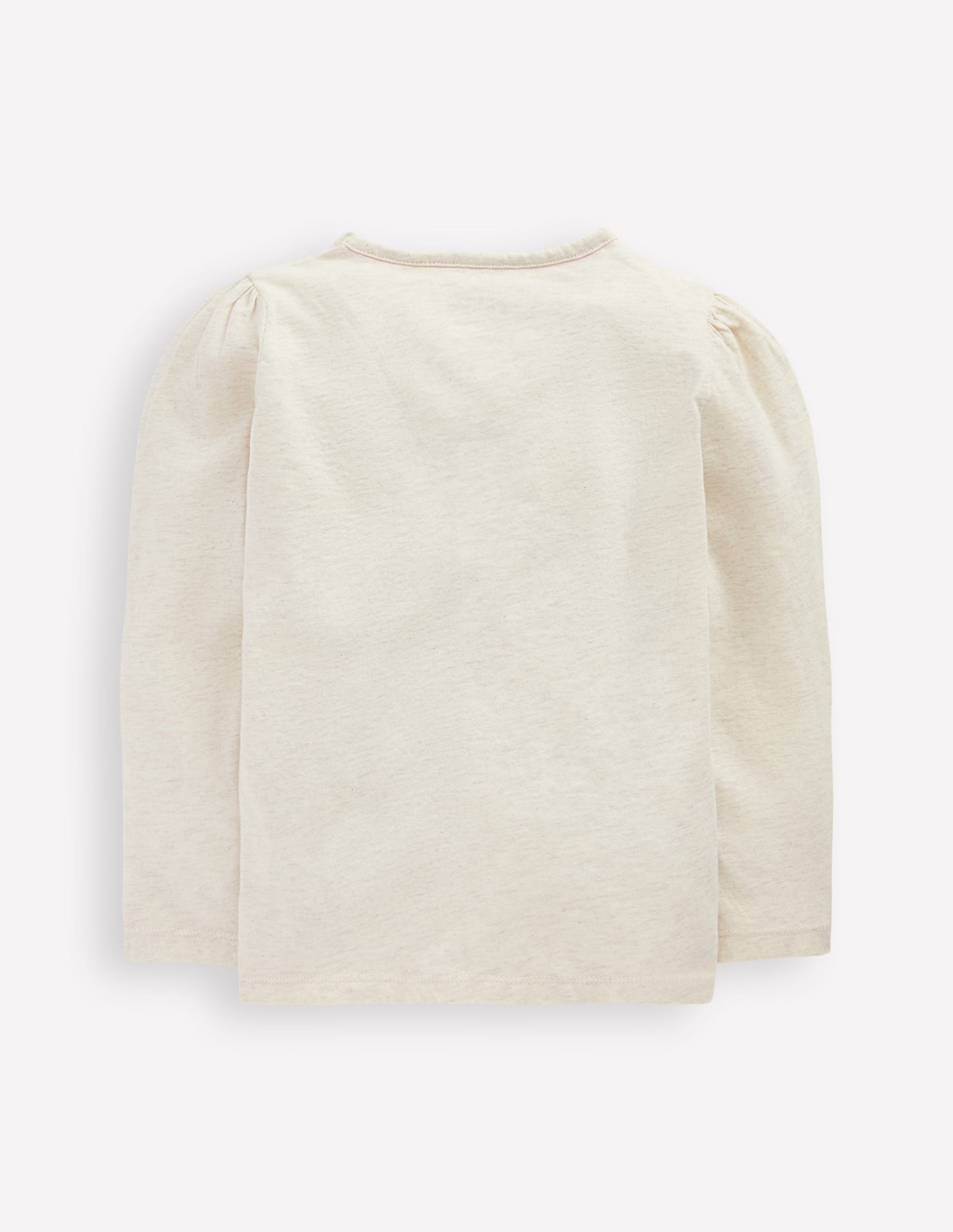 T-shirt à manches bouffantes et appliqué-Cœur à volants-4