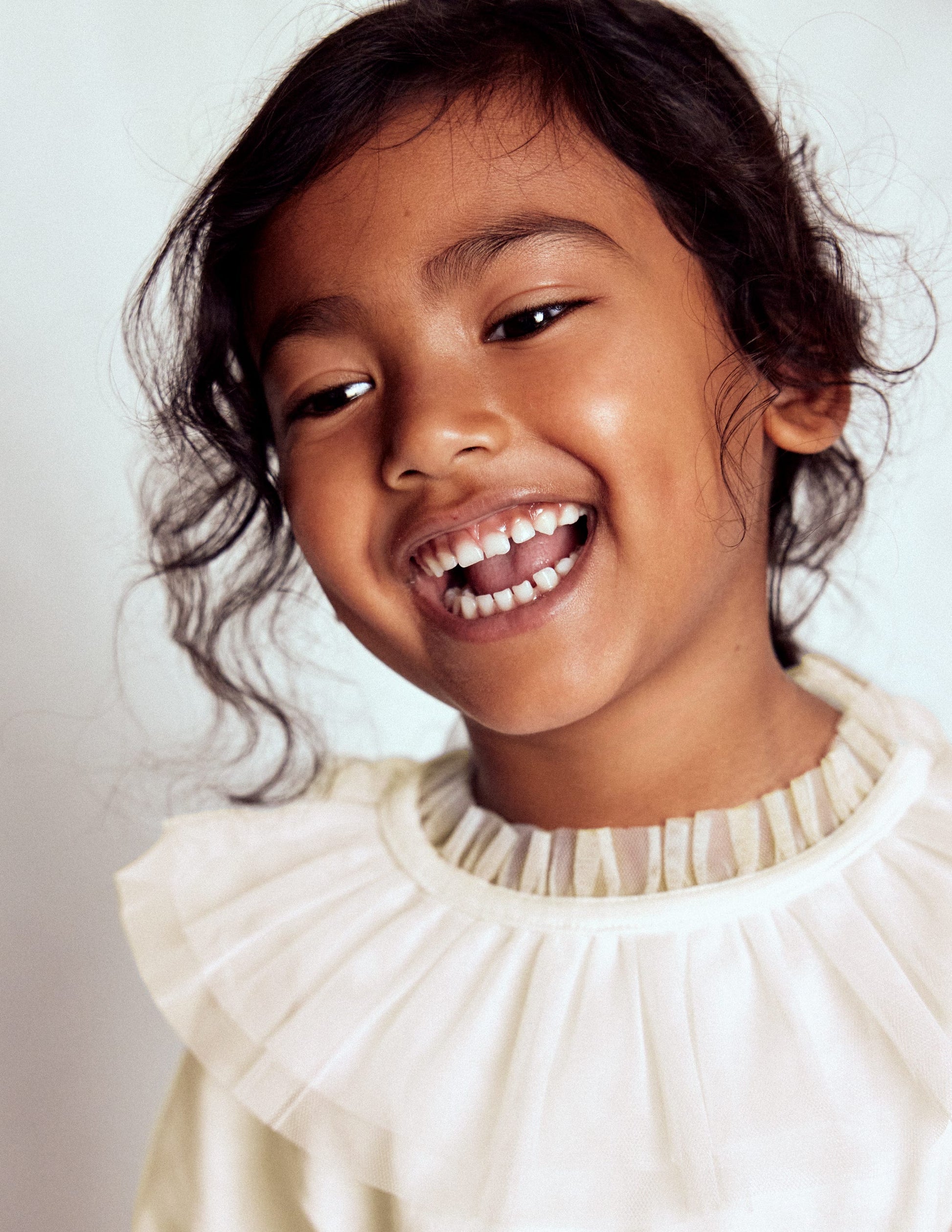 Jerseyoberteil mit Tüll-Sanftes Naturweiß-2