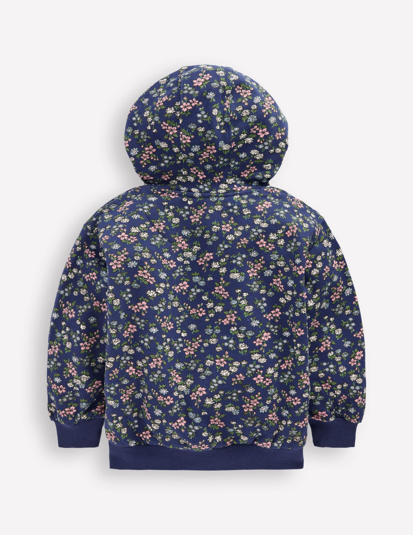 Sweat à capuche imprimé-Motif Meadow Floral bleu tribord