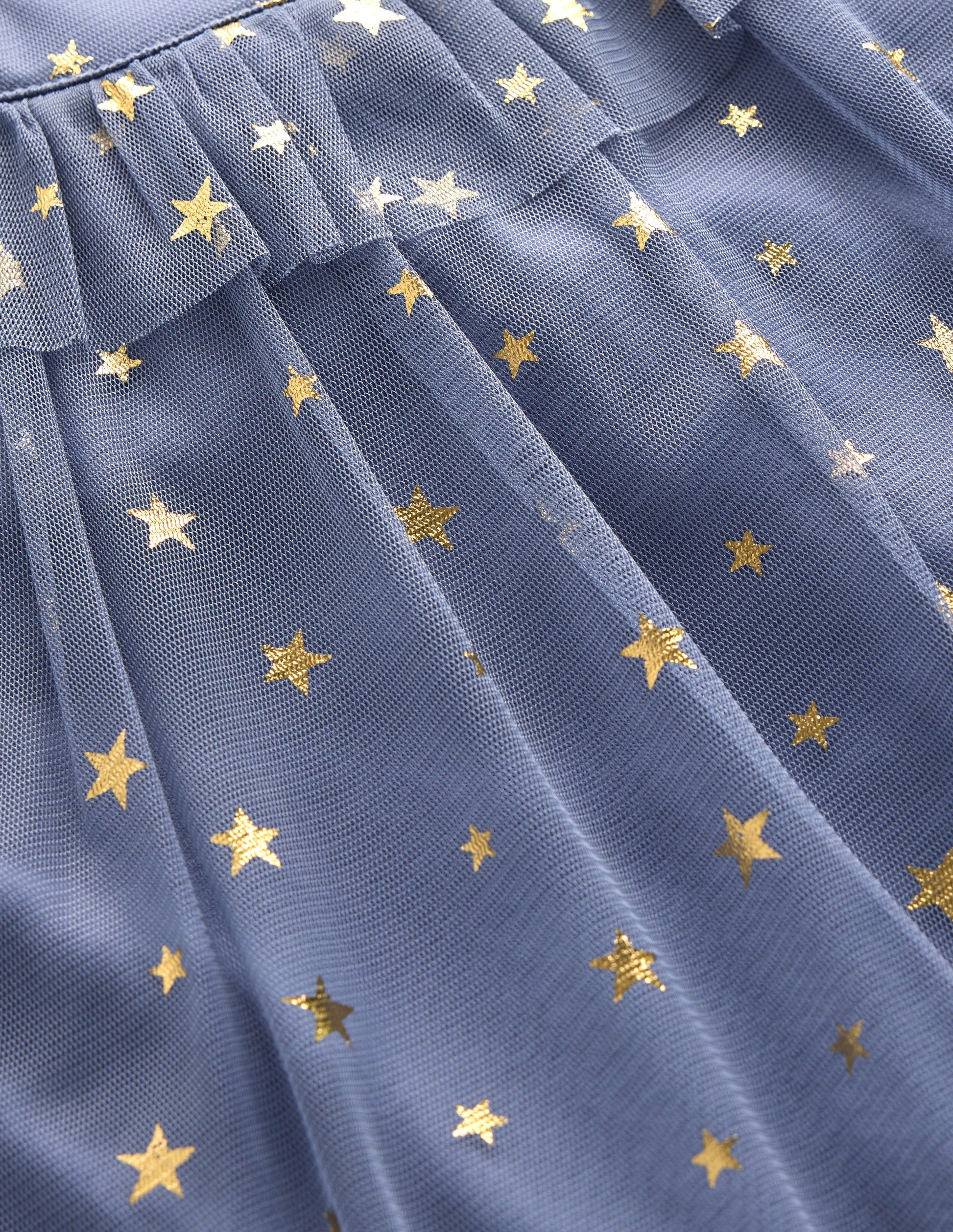 Party-Oberteil aus Tüll-Elektrisierendes Blau Sterne-3