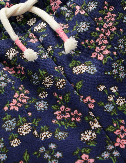 Bas de jogging large imprimé-Motif Meadow Floral bleu tribord-3