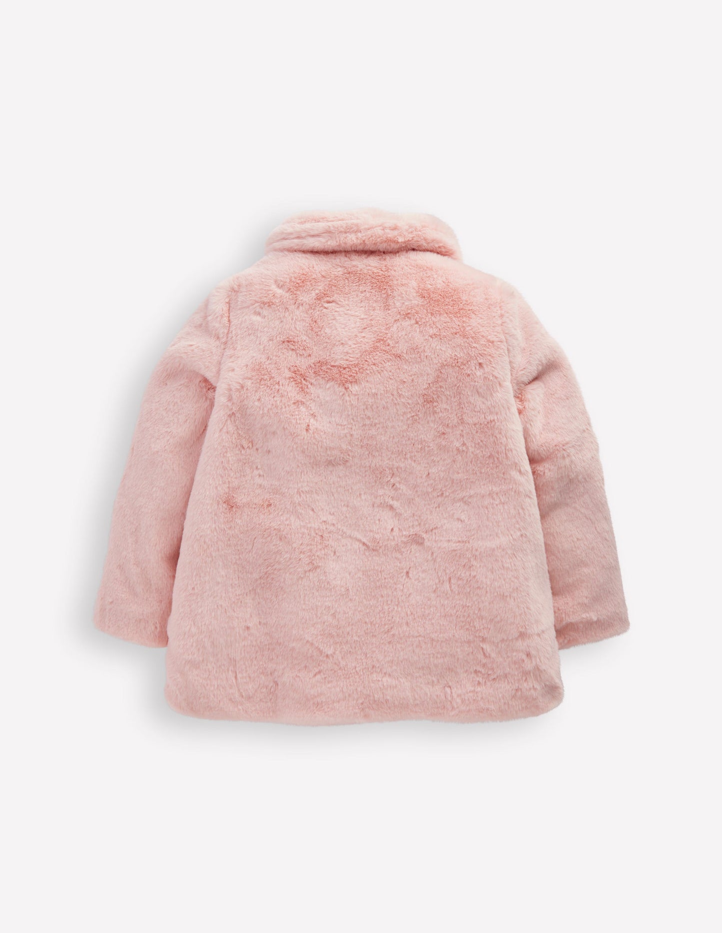 Manteau en fausse fourrure à col-ROSE
