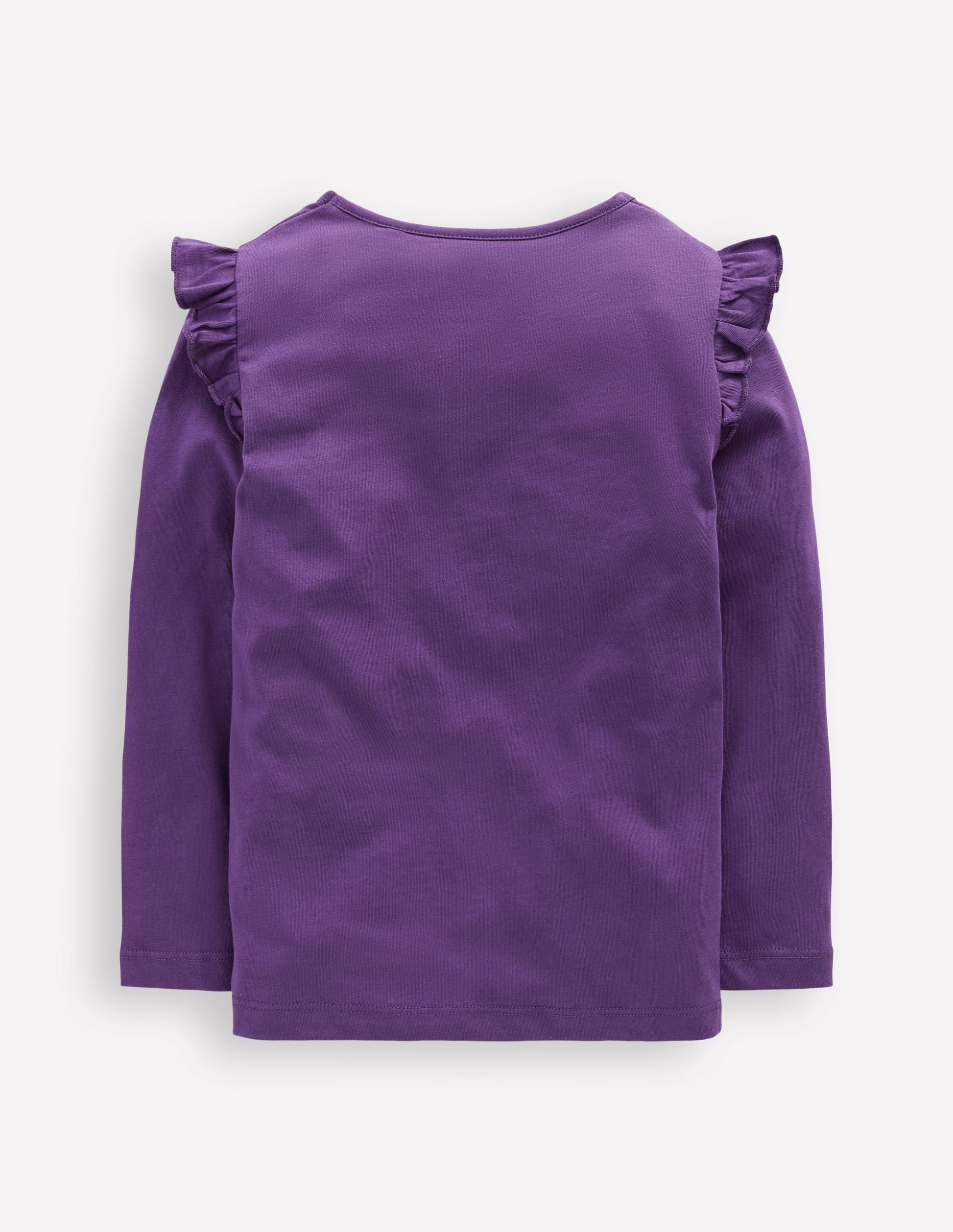 Im Dunkeln leuchtendes Langarmshirt-Mystisches Violett Herz mit Tieren-2