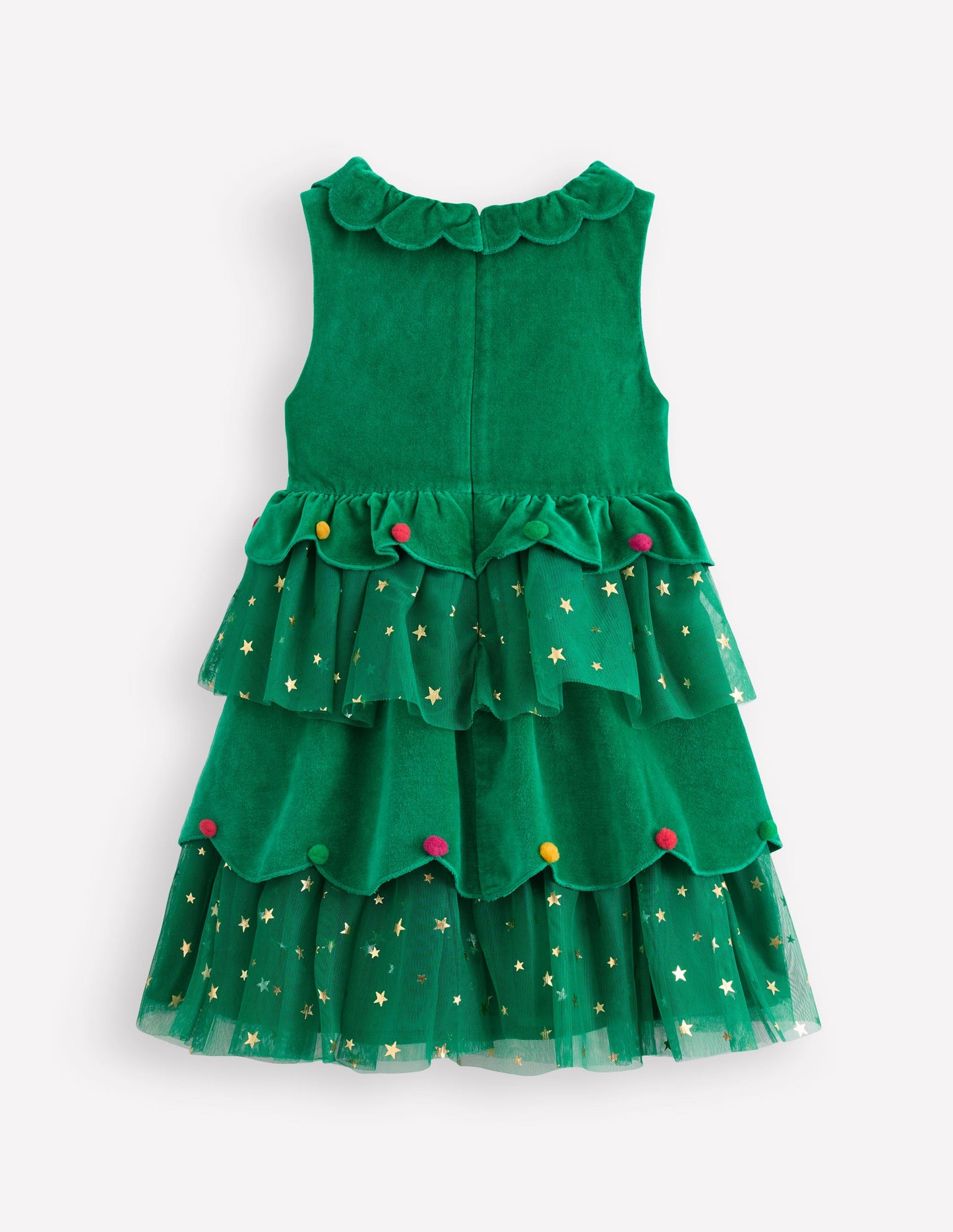 Christmas Tree Tulle Dress-Shady Green