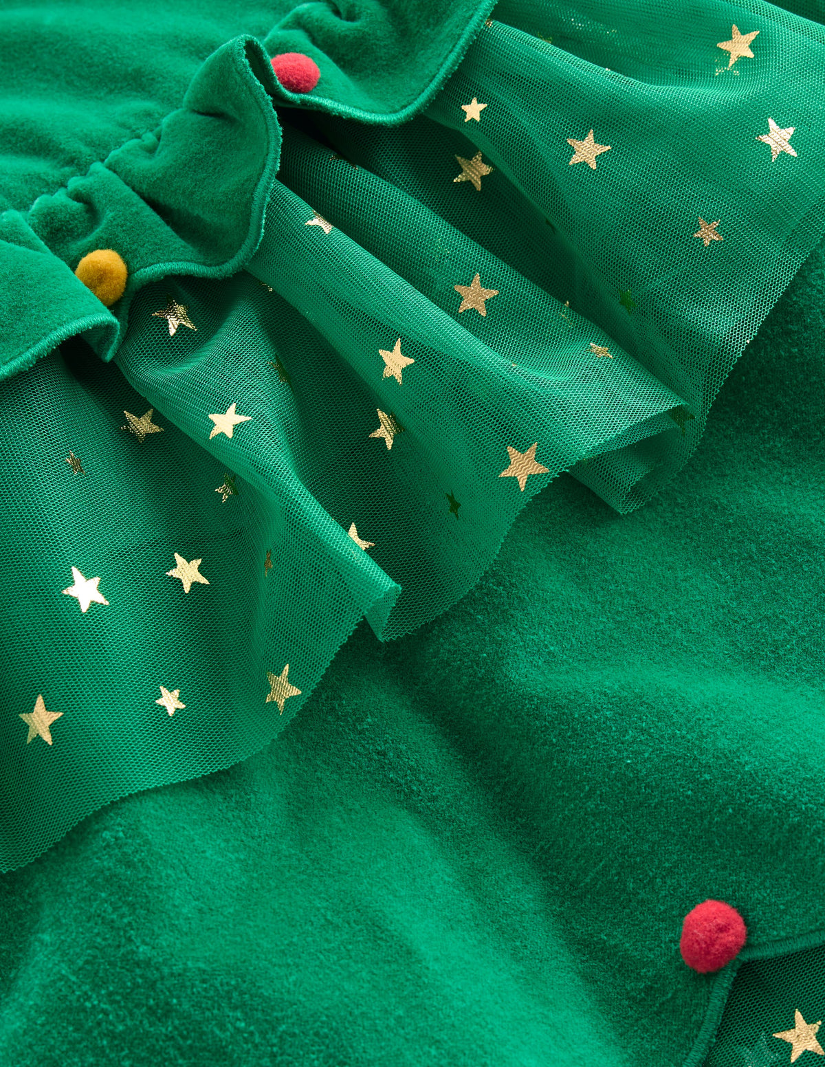 Tüllkleid mit Weihnachtsbaum-Waldgrün - Image 3