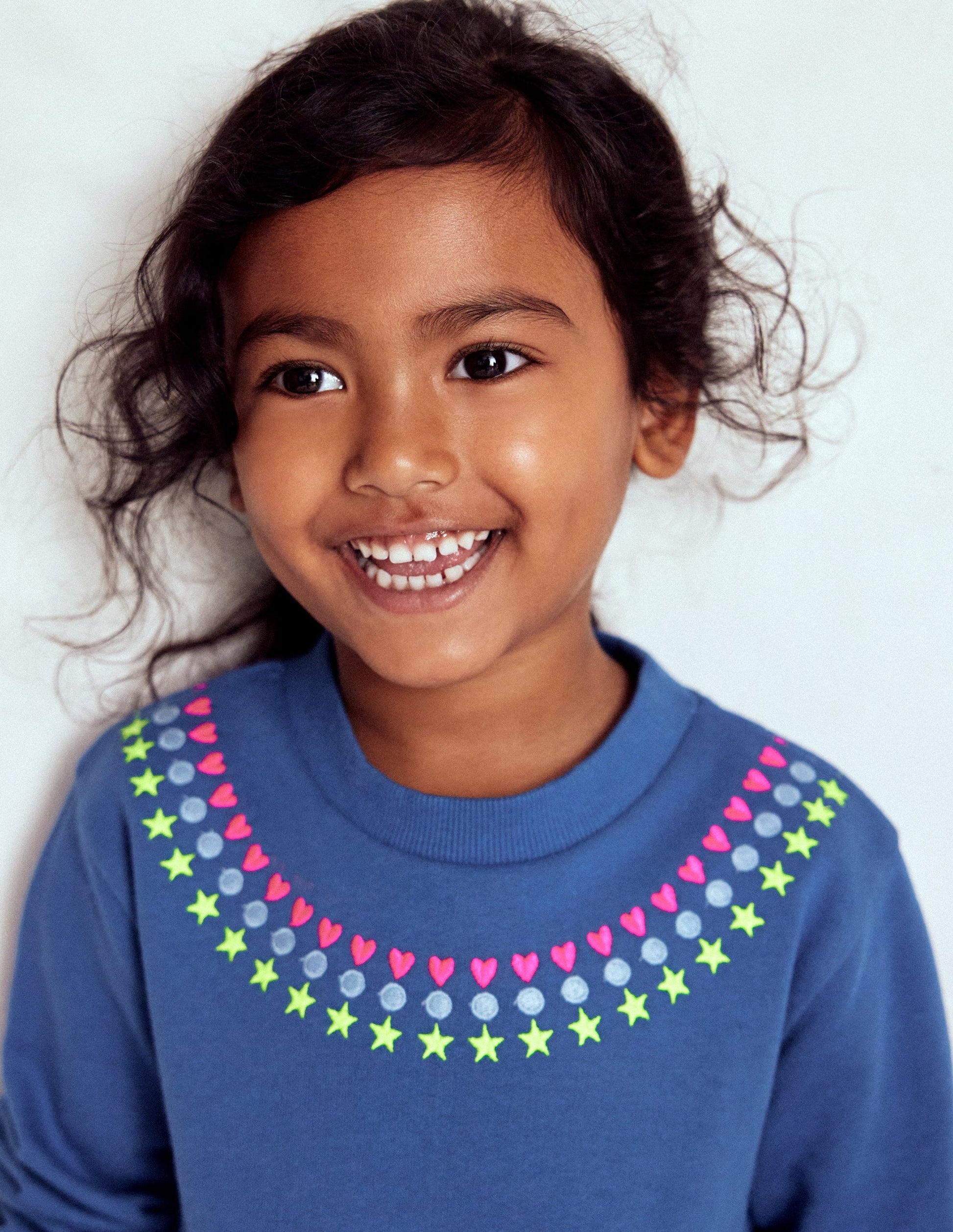 Rob-sweat taille basse-Broderie geai bleu-2