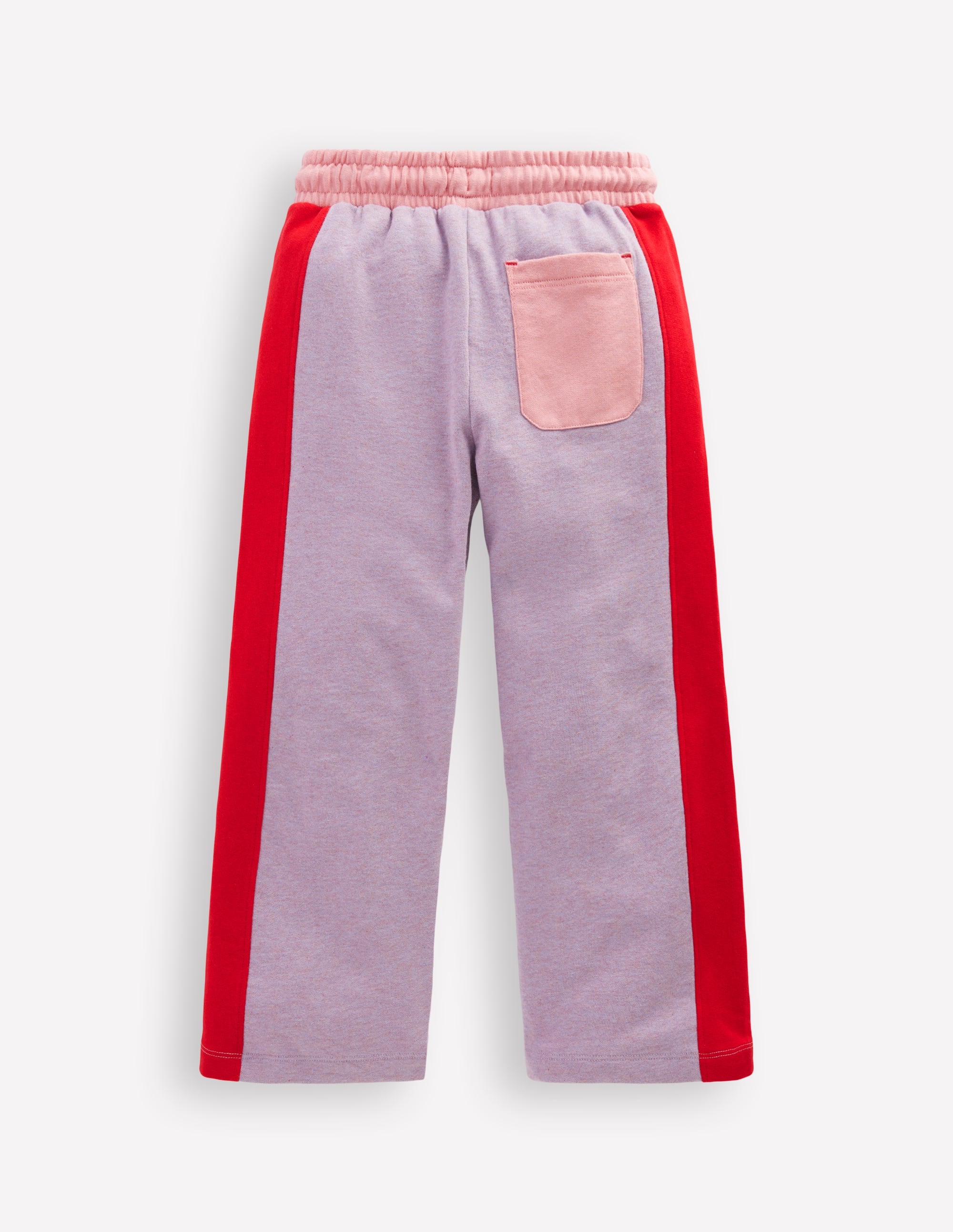Jogginghose in Blockfarben mit weitem Bein-Blockfarben - Image 2