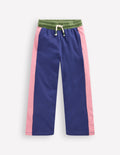 Bas de jogging large colourblock-Colourblock bleu tribord