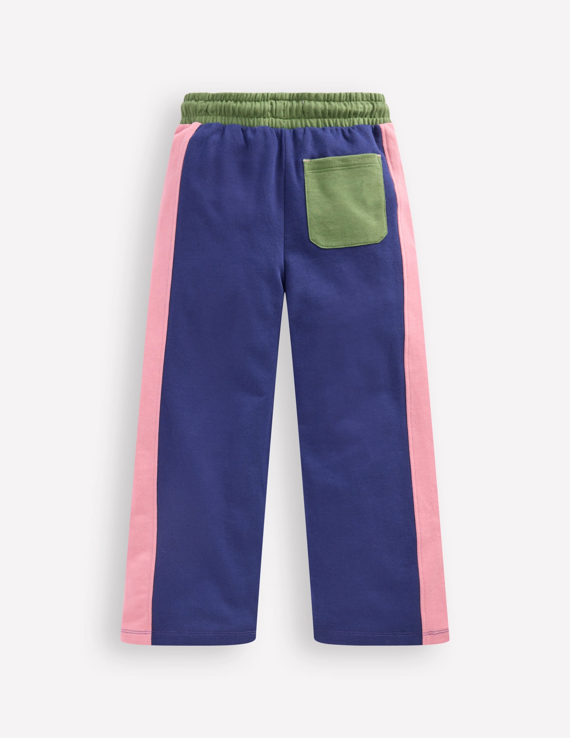 Jogginghose in Blockfarben mit weitem Bein-Steuerbordblau Blockfarben - Image 2