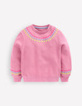 Besticktes Sweatshirt-Rosa Schleier Stickerei