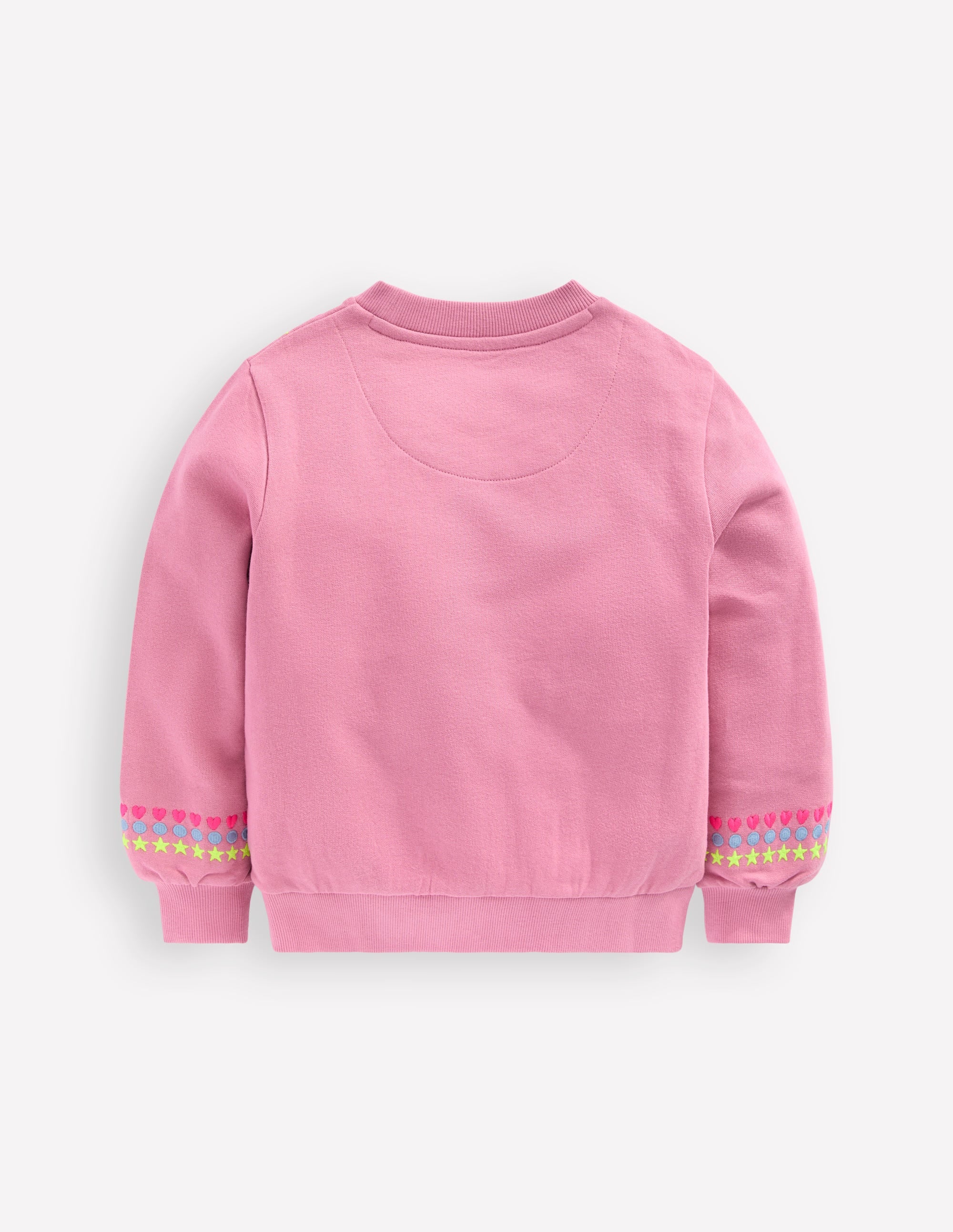 Besticktes Sweatshirt-Rosa Schleier Stickerei - Image 2