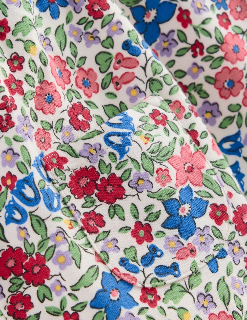 Ensemble avec salopette en jersey-Lit de fleurs rose - Image 3