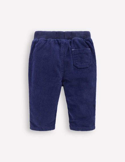Kuschelige, gefütterte Hose-Marineblau
