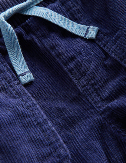 Kuschelige, gefütterte Hose-Marineblau-3