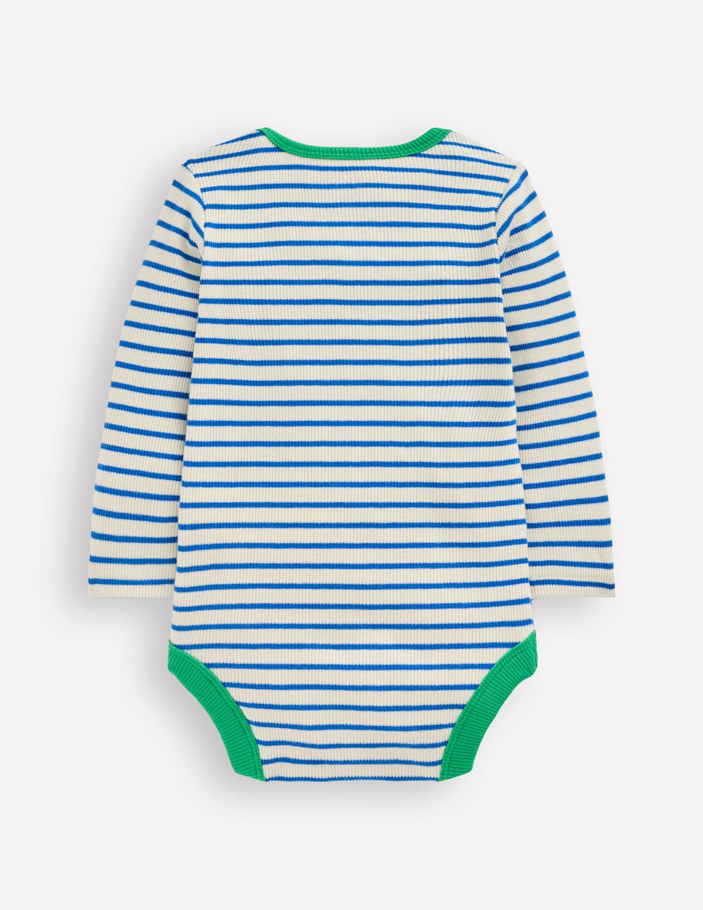 Gerippte Bodys im 2er-Pack-Ackerbohnengrün/Pink, Gestreift